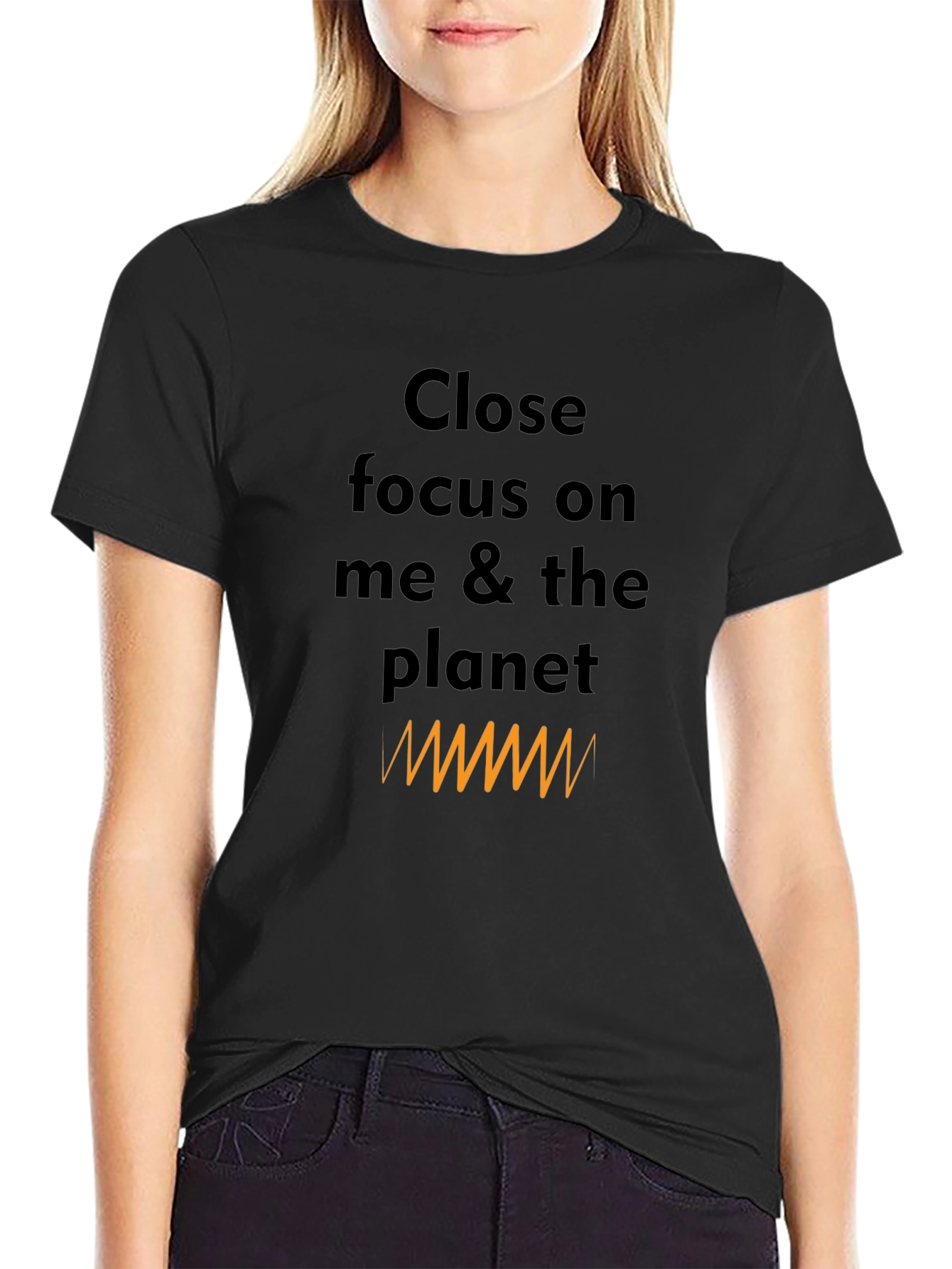 Close Focus Graphic Tee - Unisex Black T-Shirt