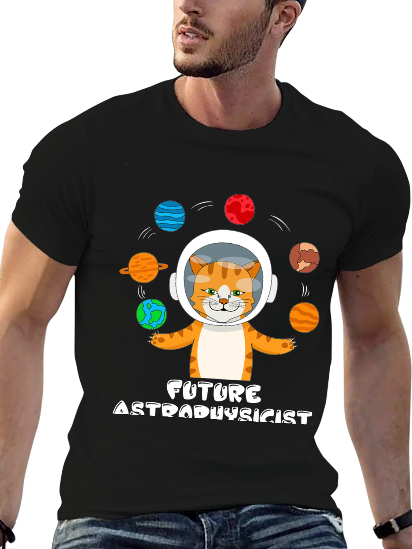 Future Astrophysicist Cat T-Shirt