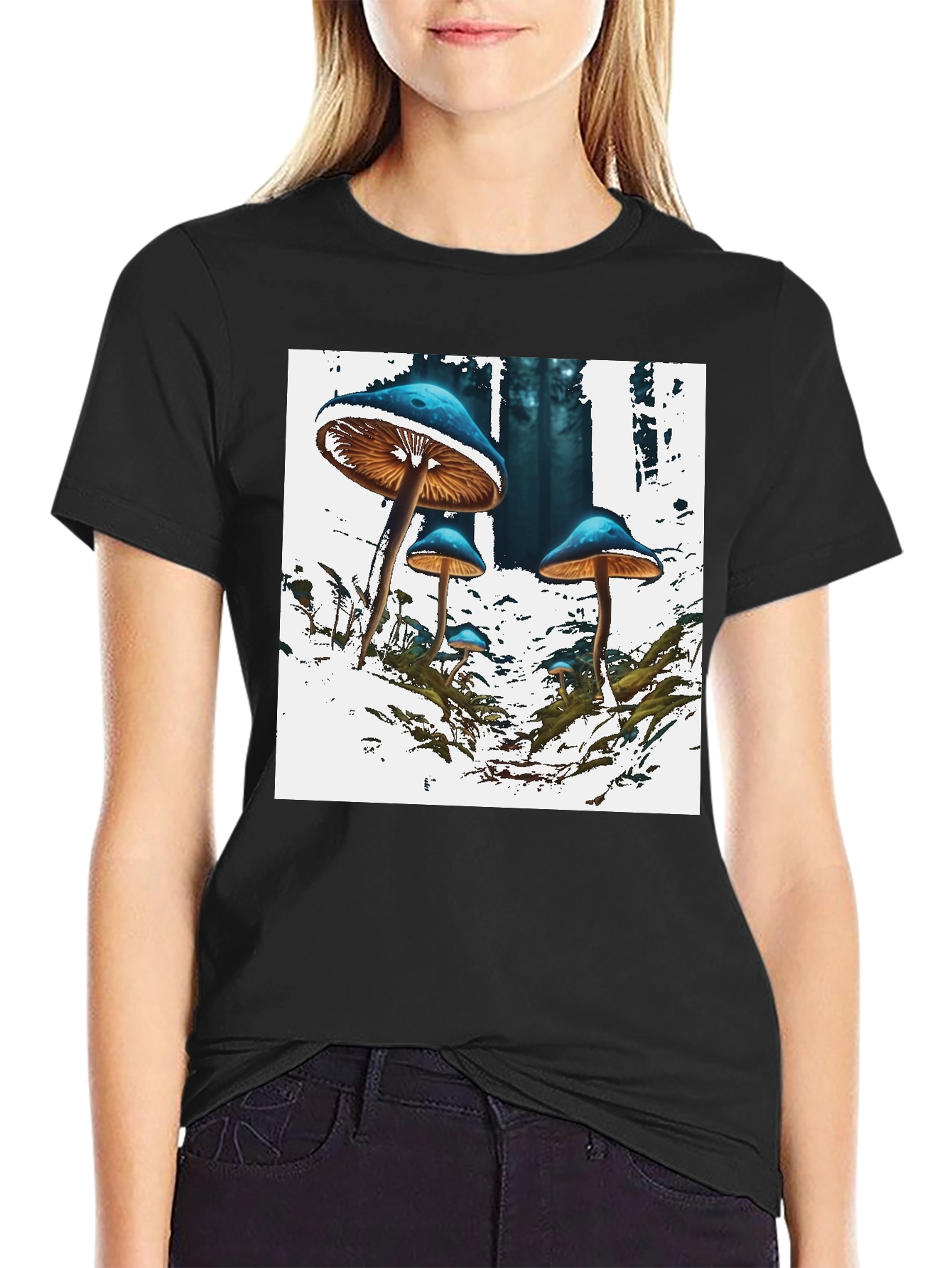 Mushroom Forest Graphic T-Shirt