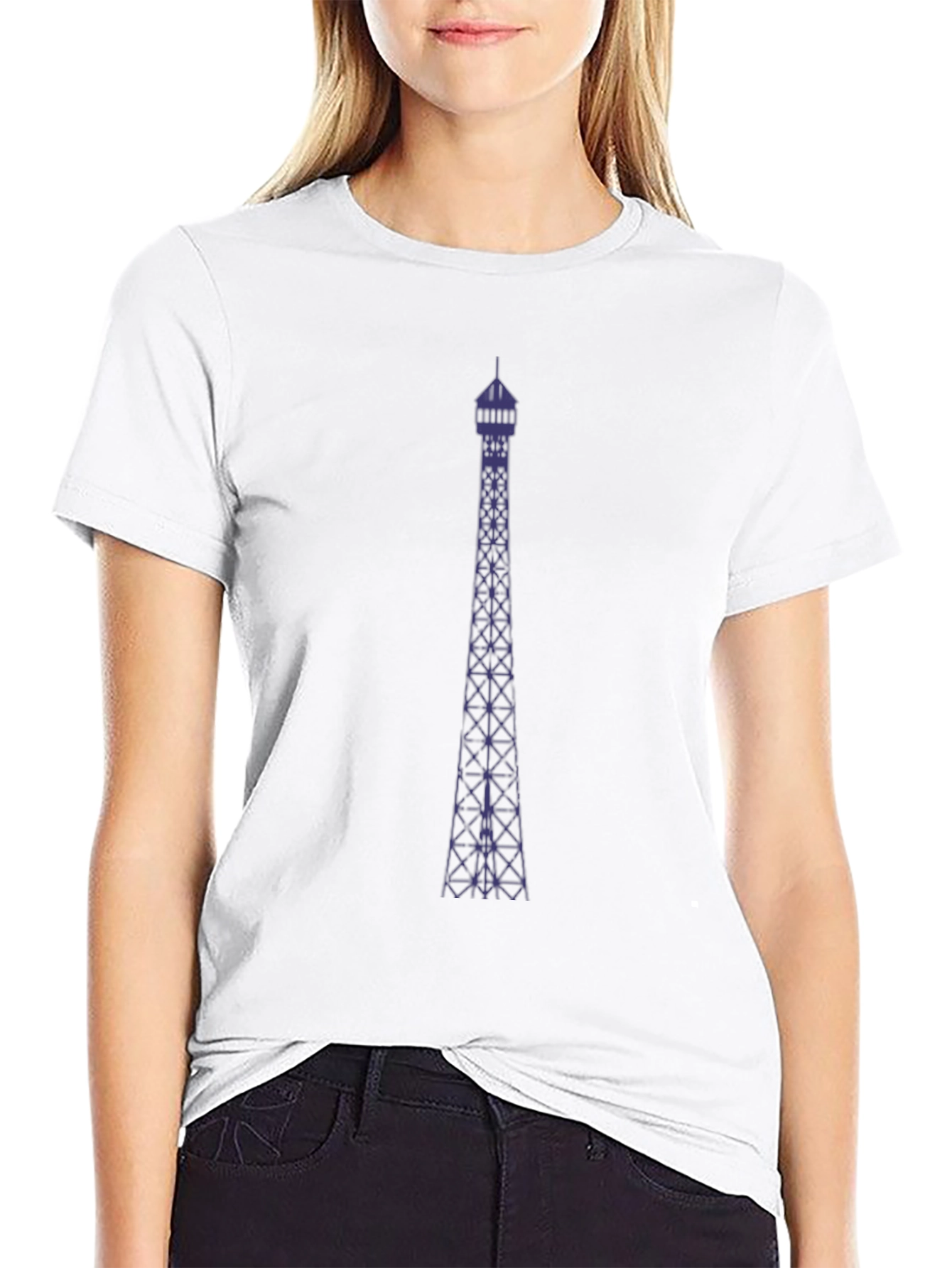 Tower Graphic Tee - Modern Mens Black T-Shirt