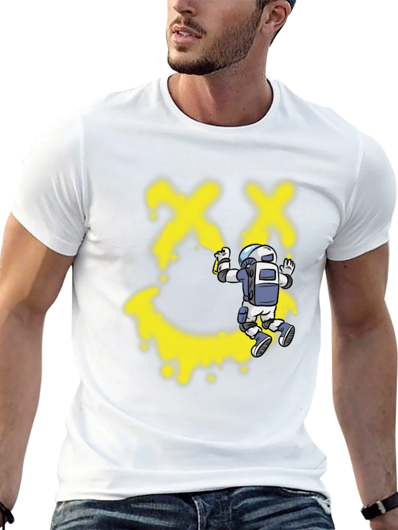 Graffiti Astronaut Black T-Shirt - Modern Streetwear