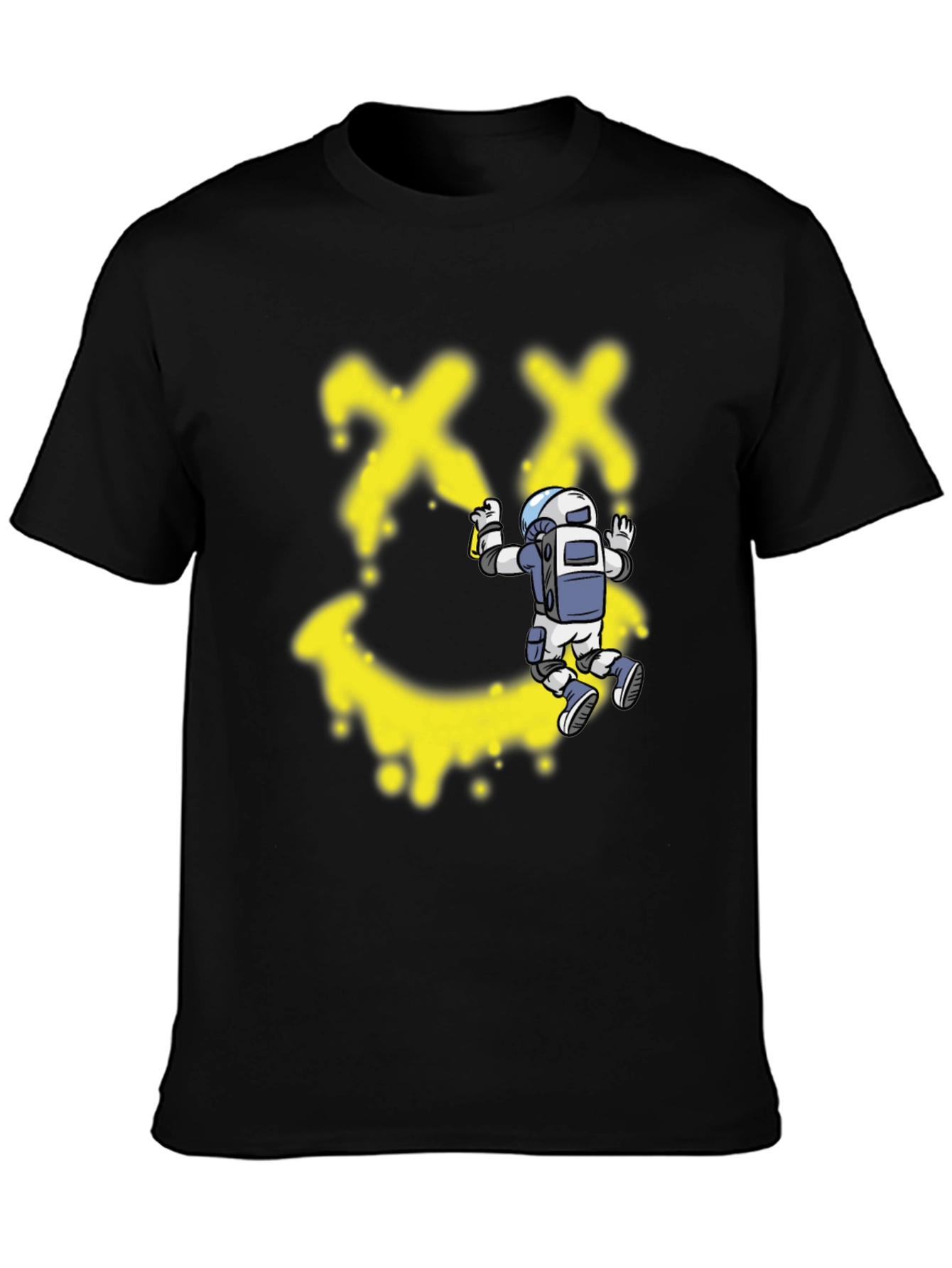 Graffiti Astronaut Black T-Shirt - Modern Streetwear