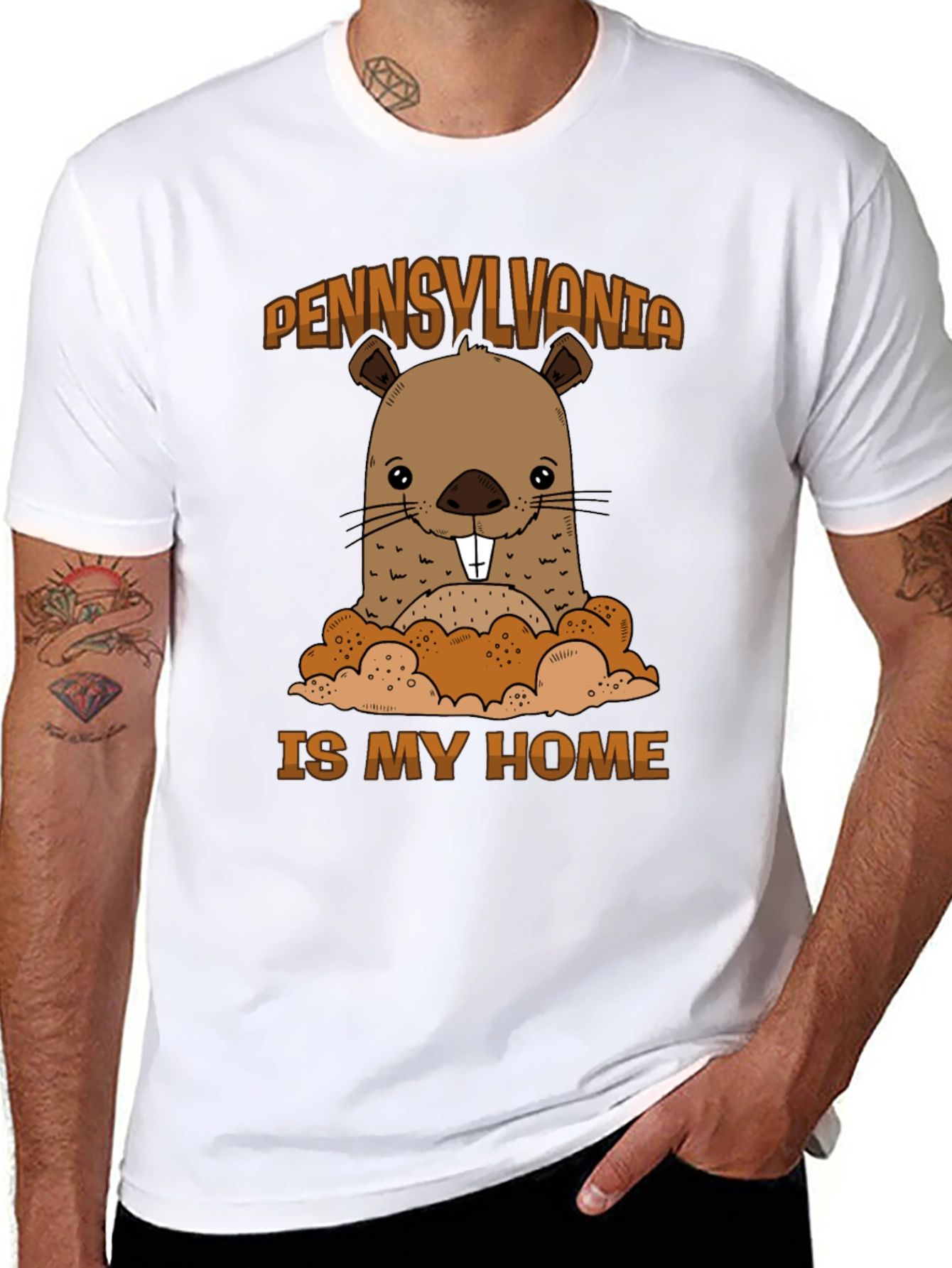 Pennsylvania Groundhog Graphic Tee