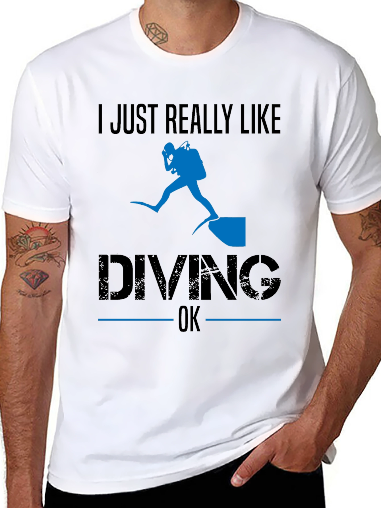 I Just Really Like Diving OK T-Shirt