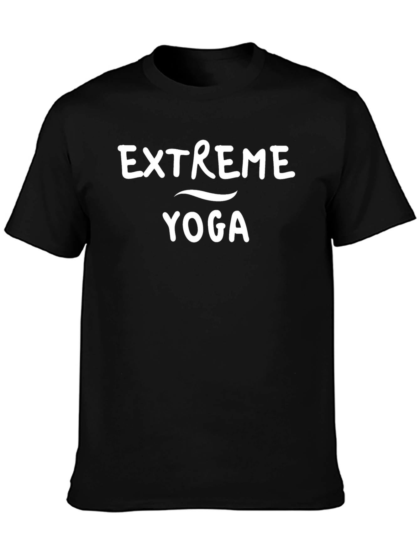 Extreme Yoga Black T-Shirt