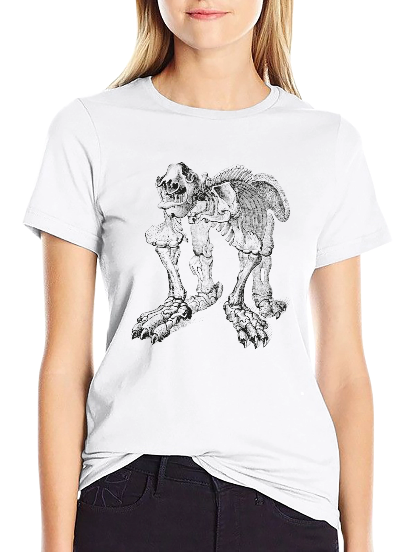 Mens Black Graphic Tee - Creature Print