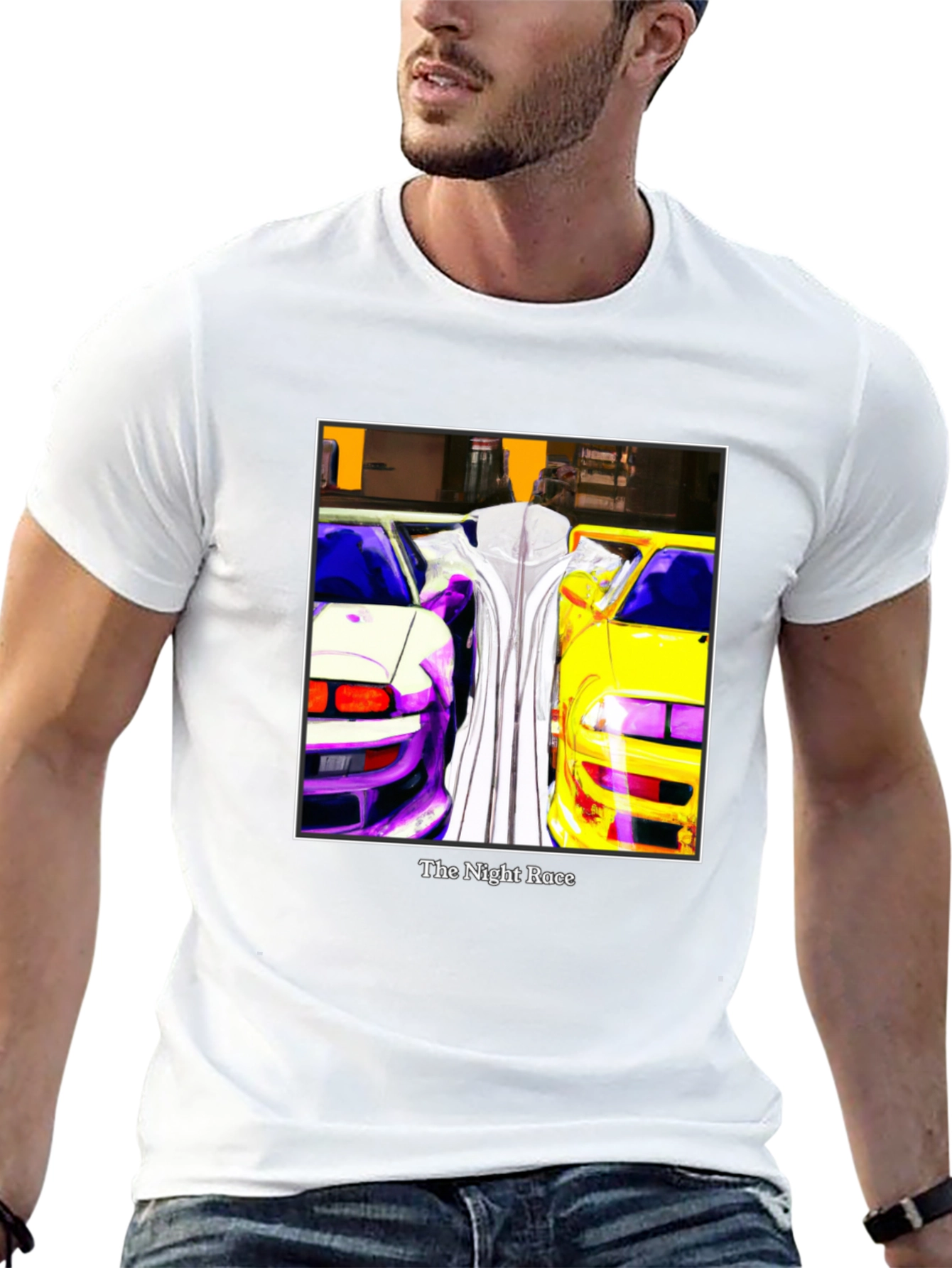 The Night Race Graphic Tee - Car Enthusiast Apparel