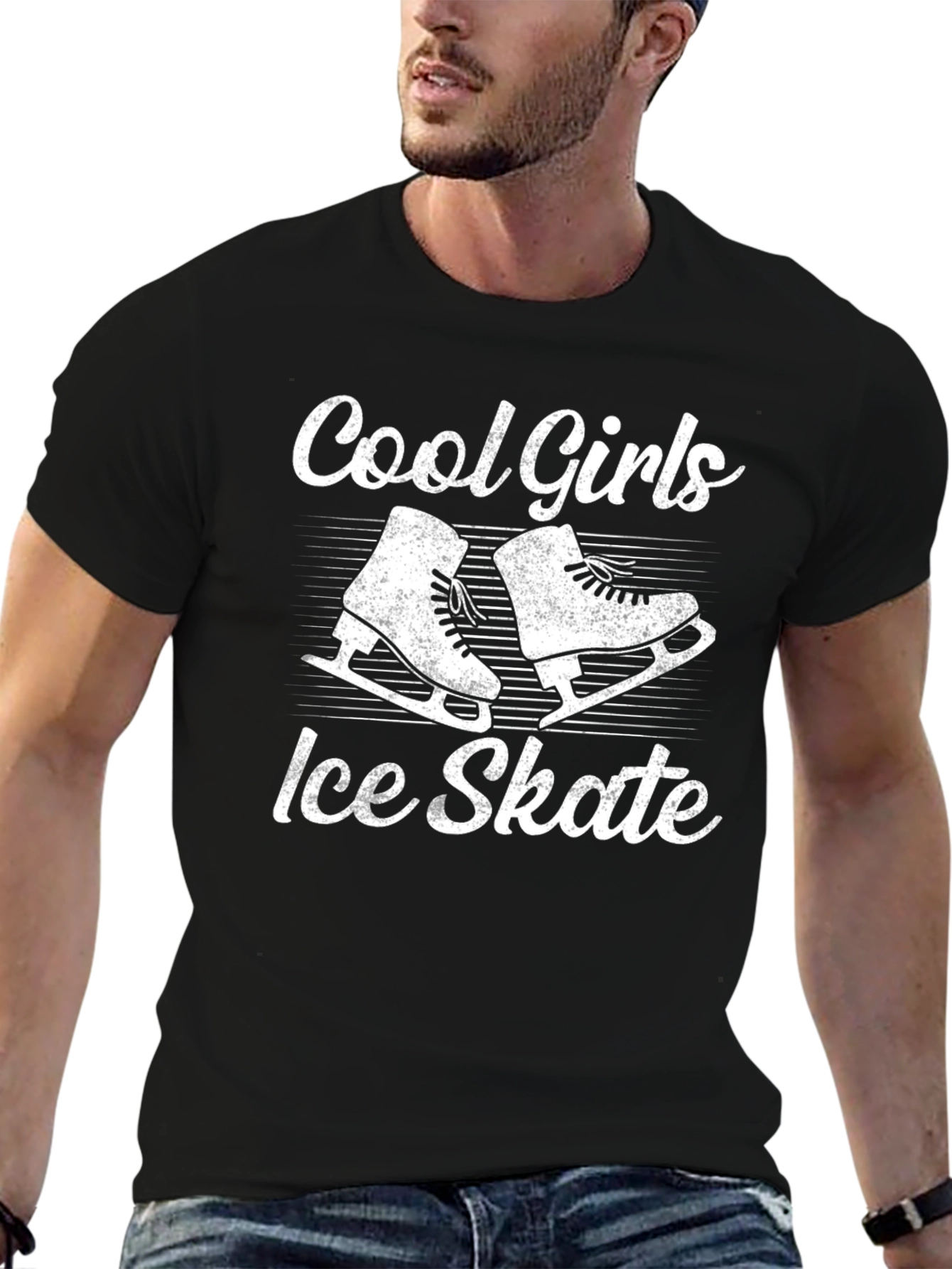 Cool Girls Ice Skate Graphic T-Shirt