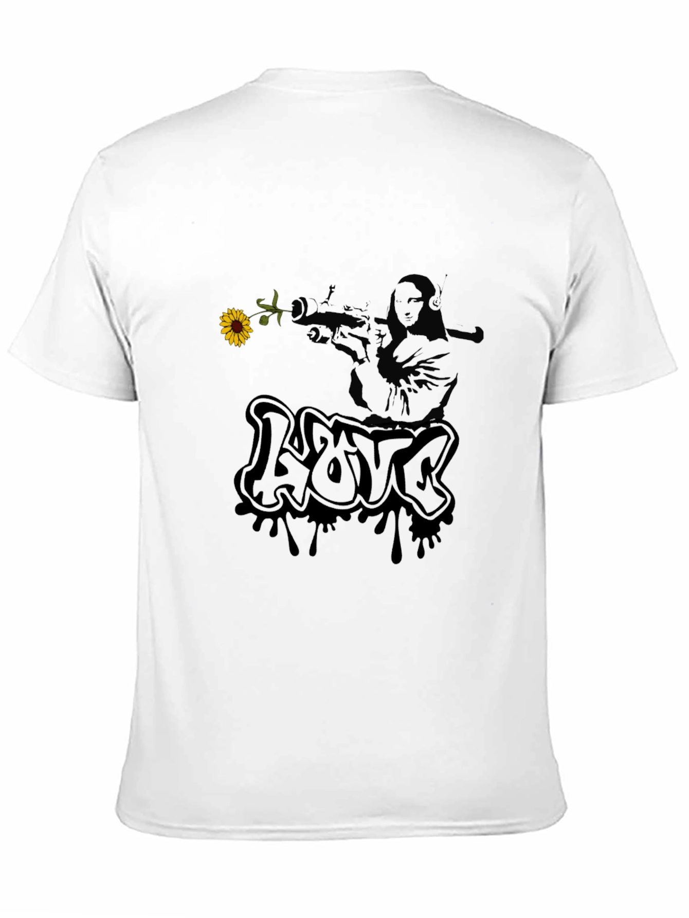 Edgy Love Graphic Black T-Shirt
