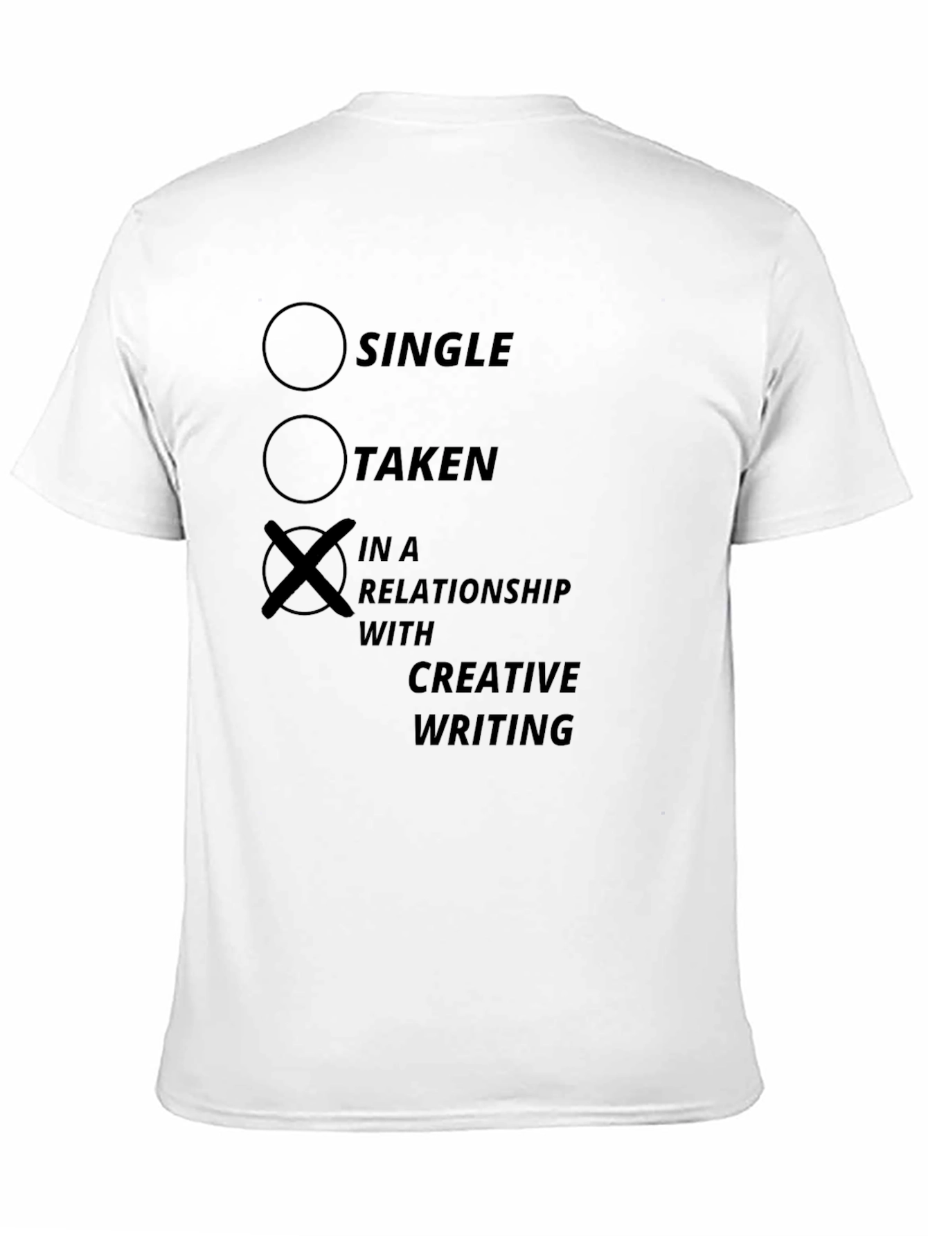 Creative Writing Relationship T-Shirt - Novelty Tee