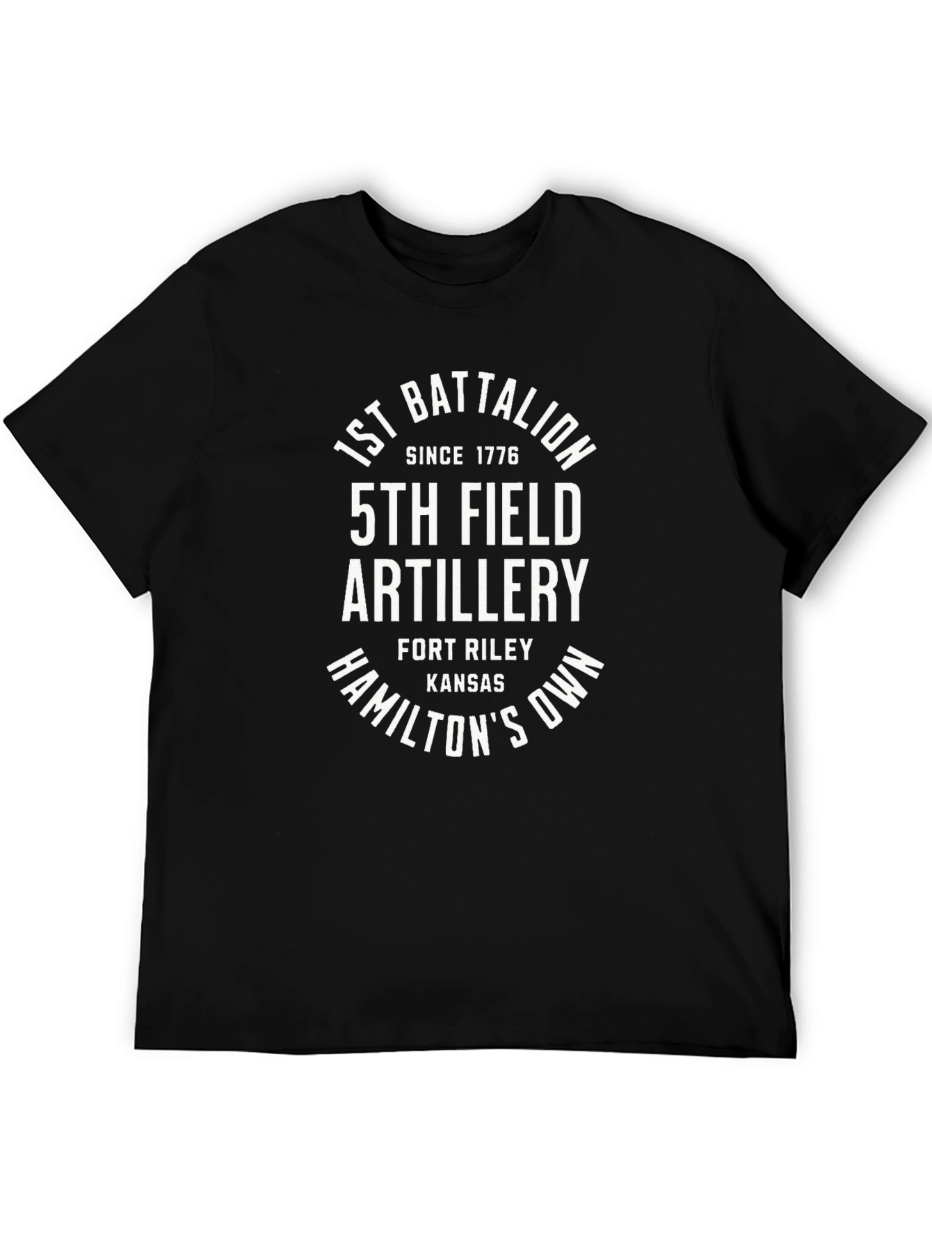 1st Battalion 5th Field Artillery Black T-Shirt