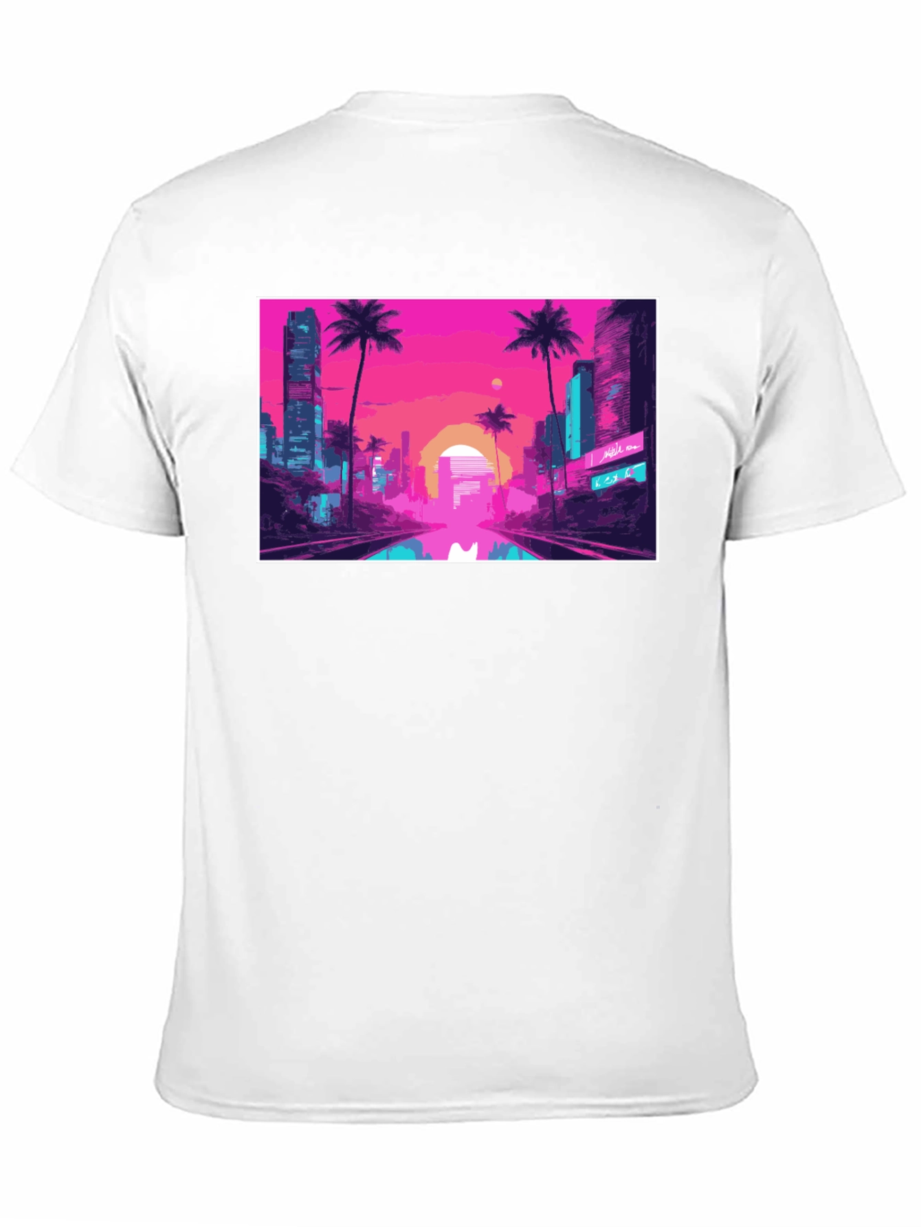 Vaporwave City T-Shirt - Retro Aesthetic Tee