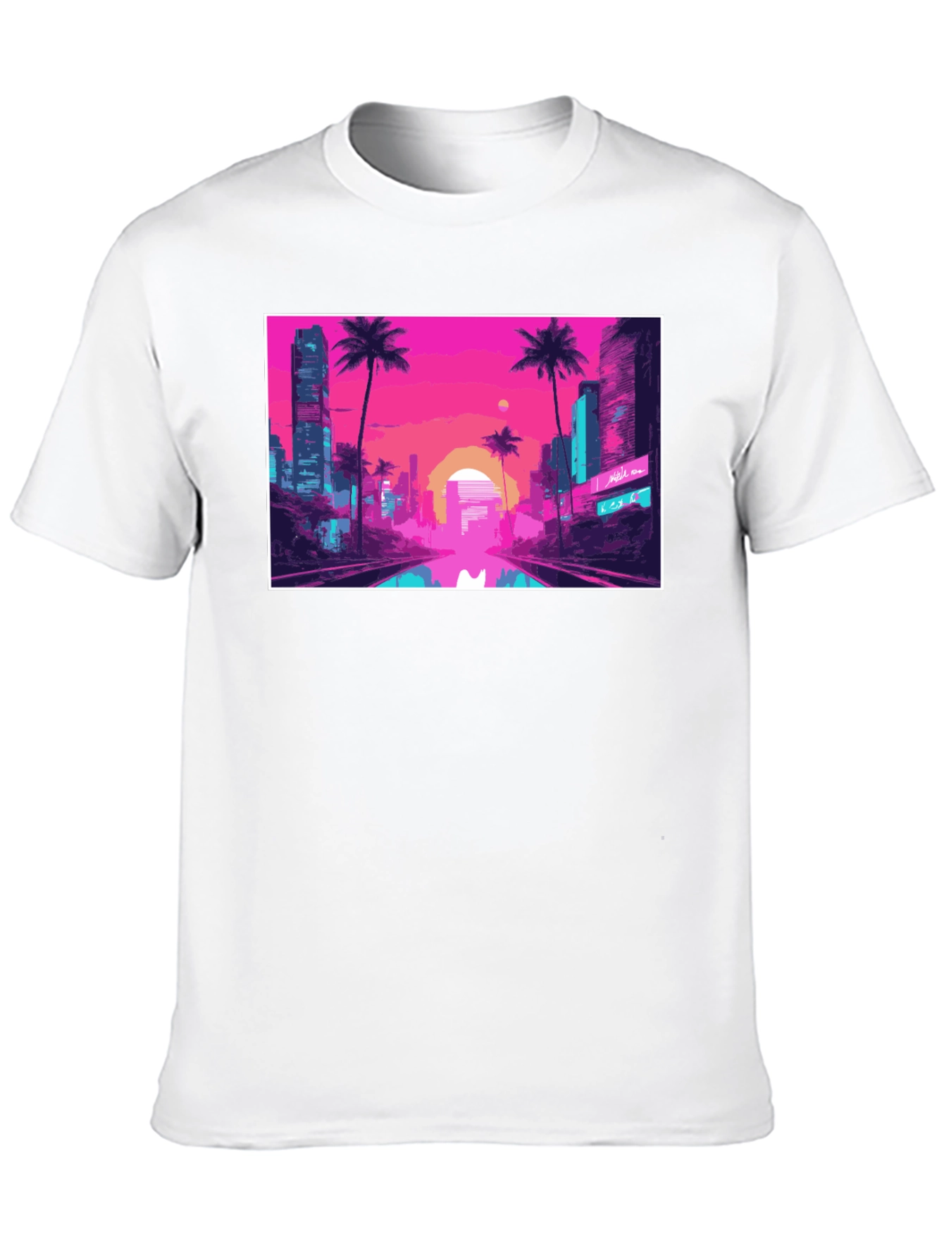 Vaporwave City T-Shirt - Retro Aesthetic Tee