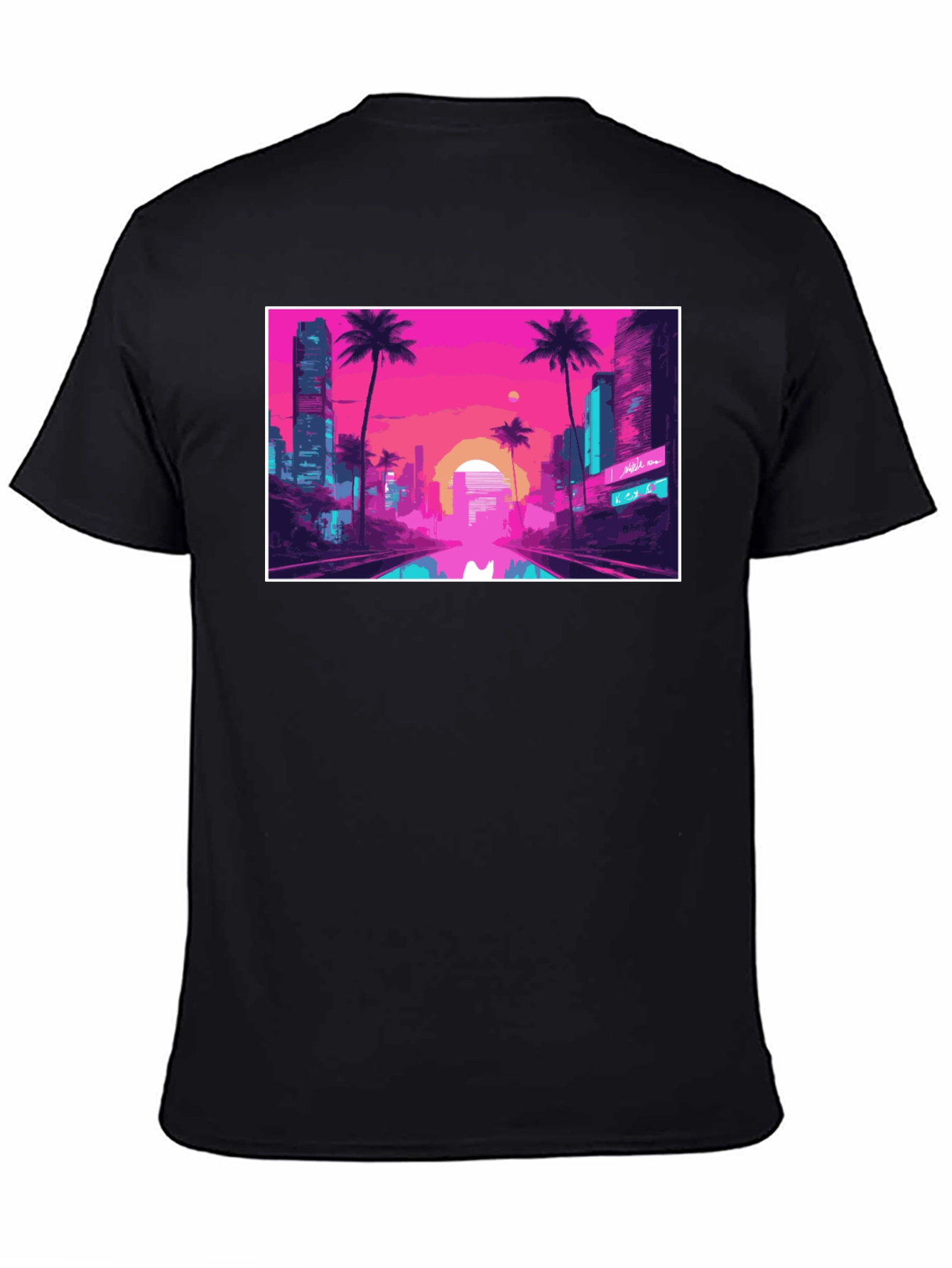 Vaporwave City T-Shirt - Retro Aesthetic Tee