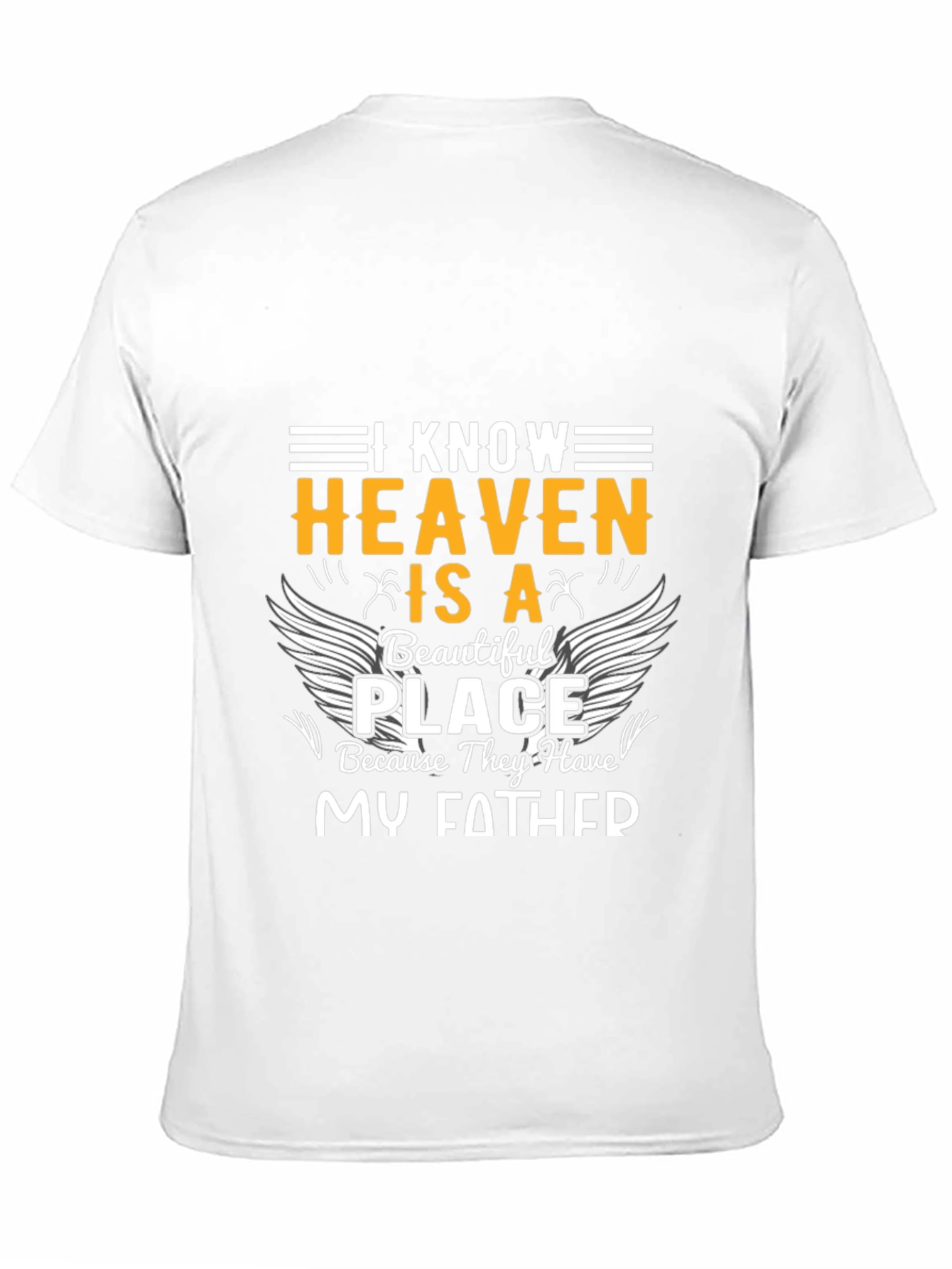 Heavenly Father Memorial Black T-Shirt