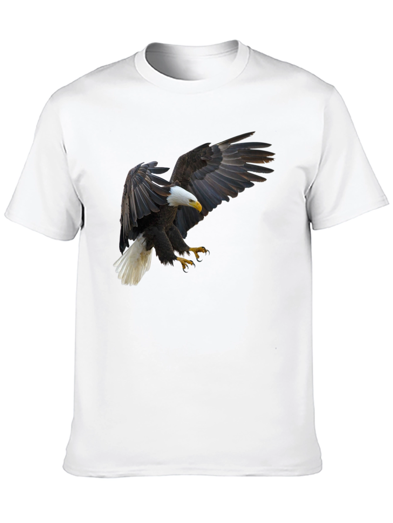 Eagle Graphic Tee - Black Cotton T-Shirt
