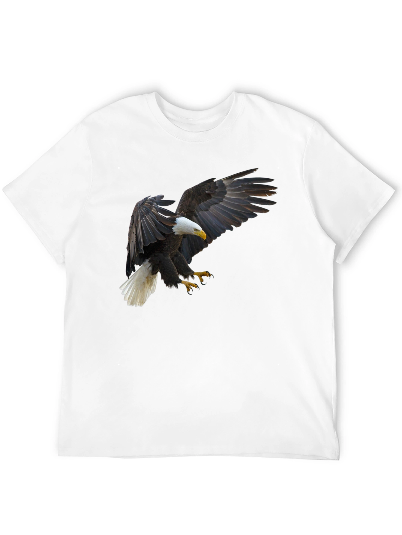 Eagle Graphic Tee - Black Cotton T-Shirt