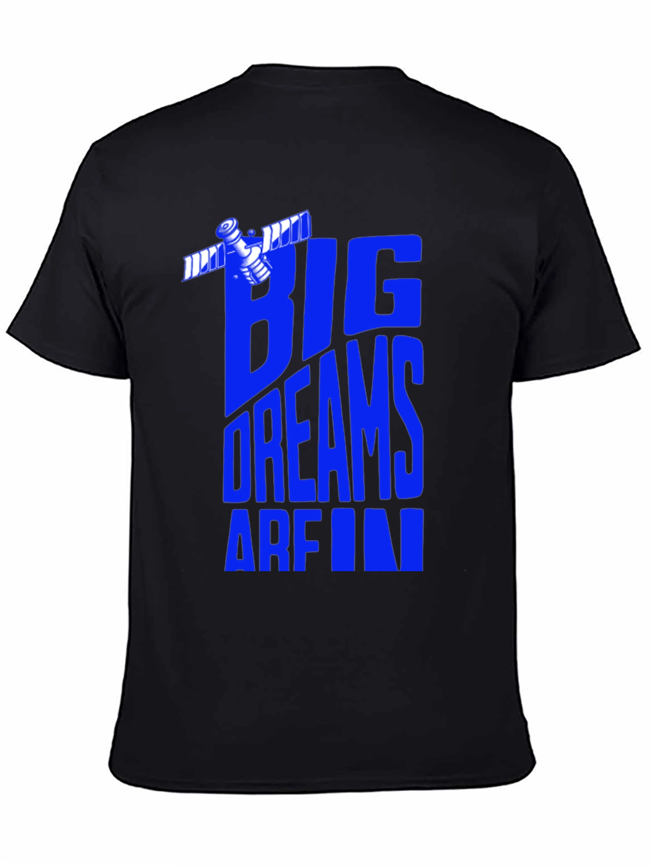 Big Dreams T-Shirt - Space Satellite Graphic Tee