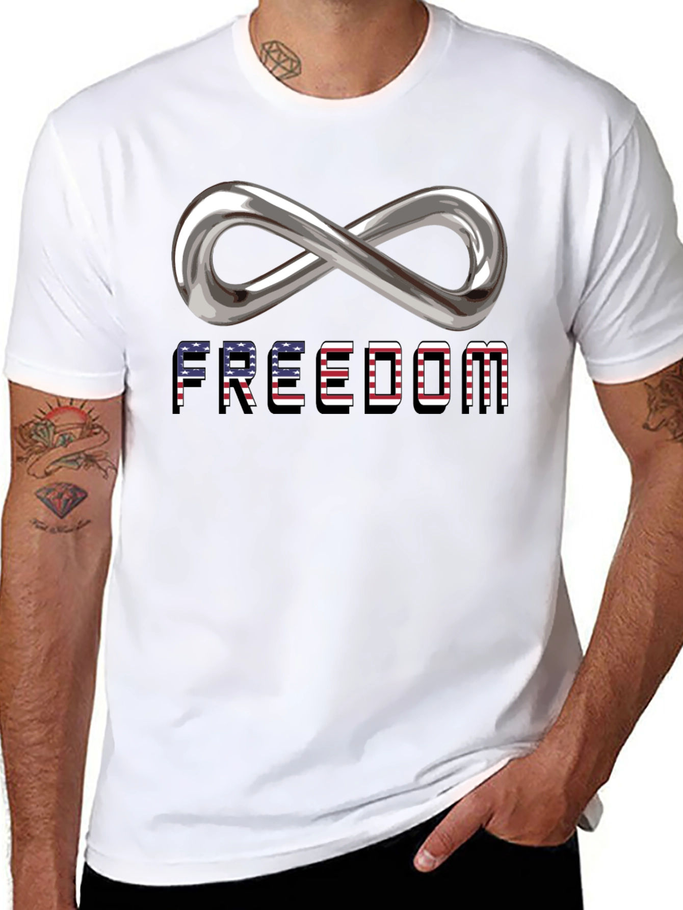 Freedom Infinity Patriotic T-Shirt