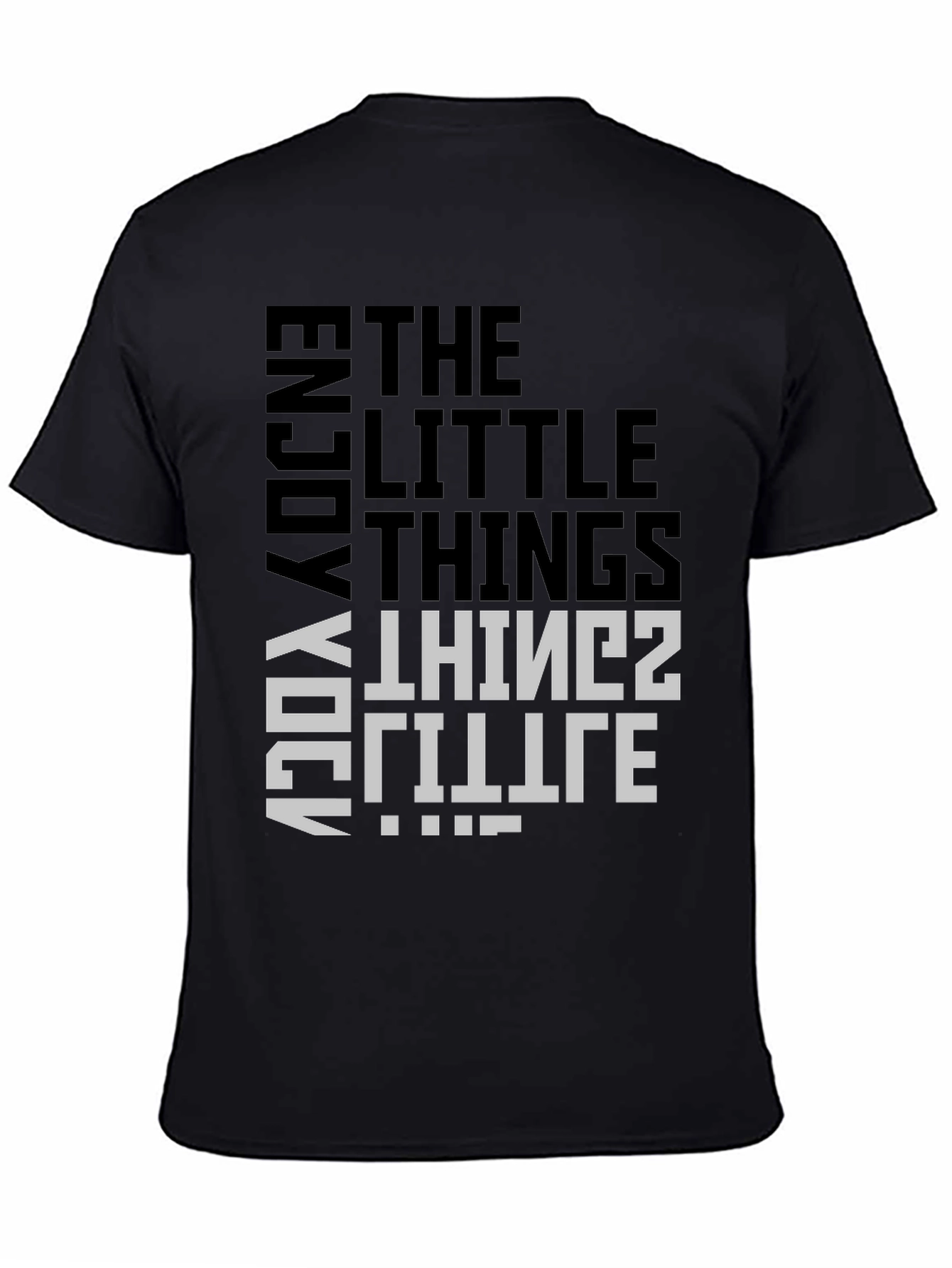 Enjoy Little Things Graphic Tee - Black