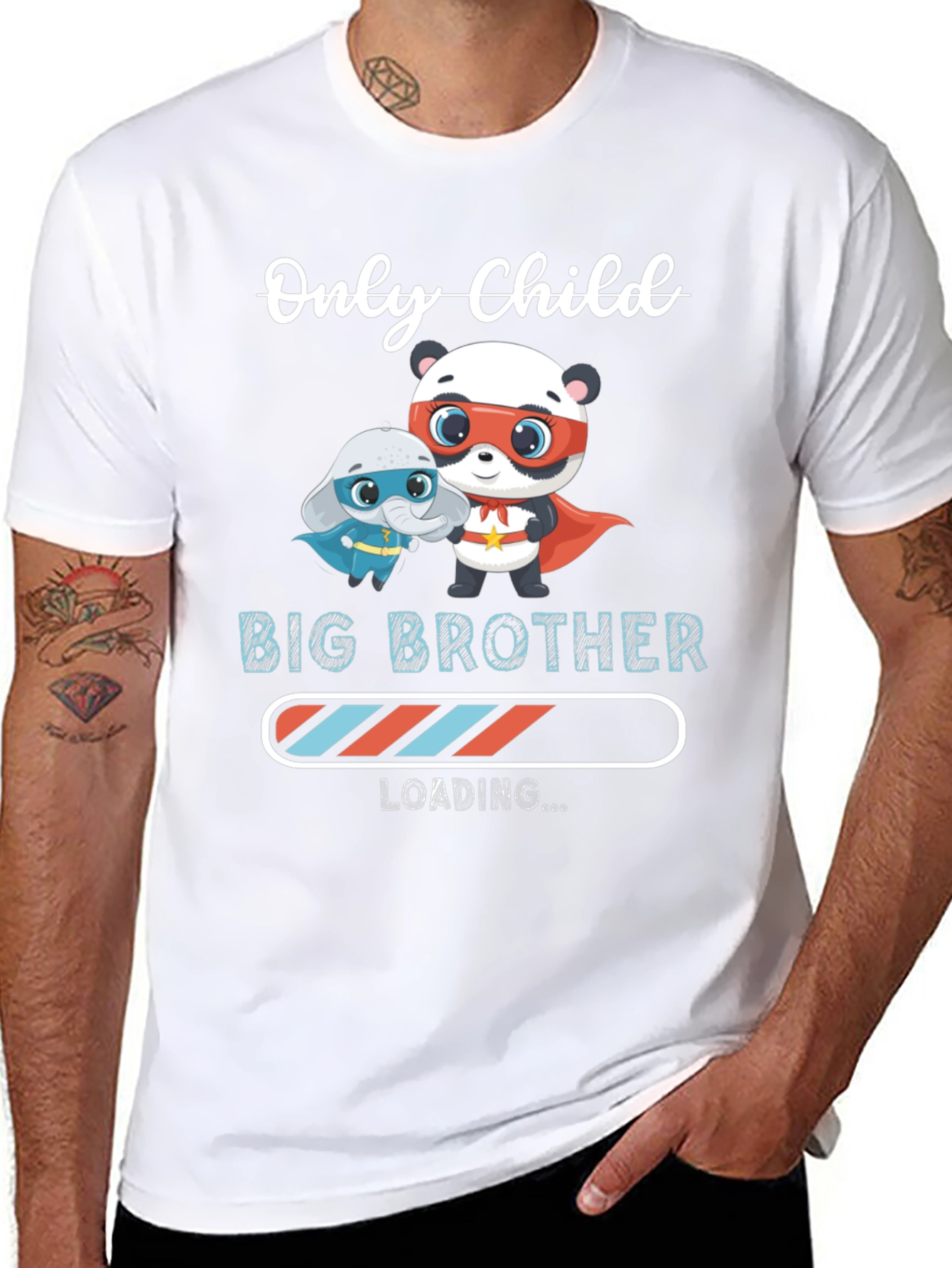 Only Child Big Brother Loading Graphic Tee