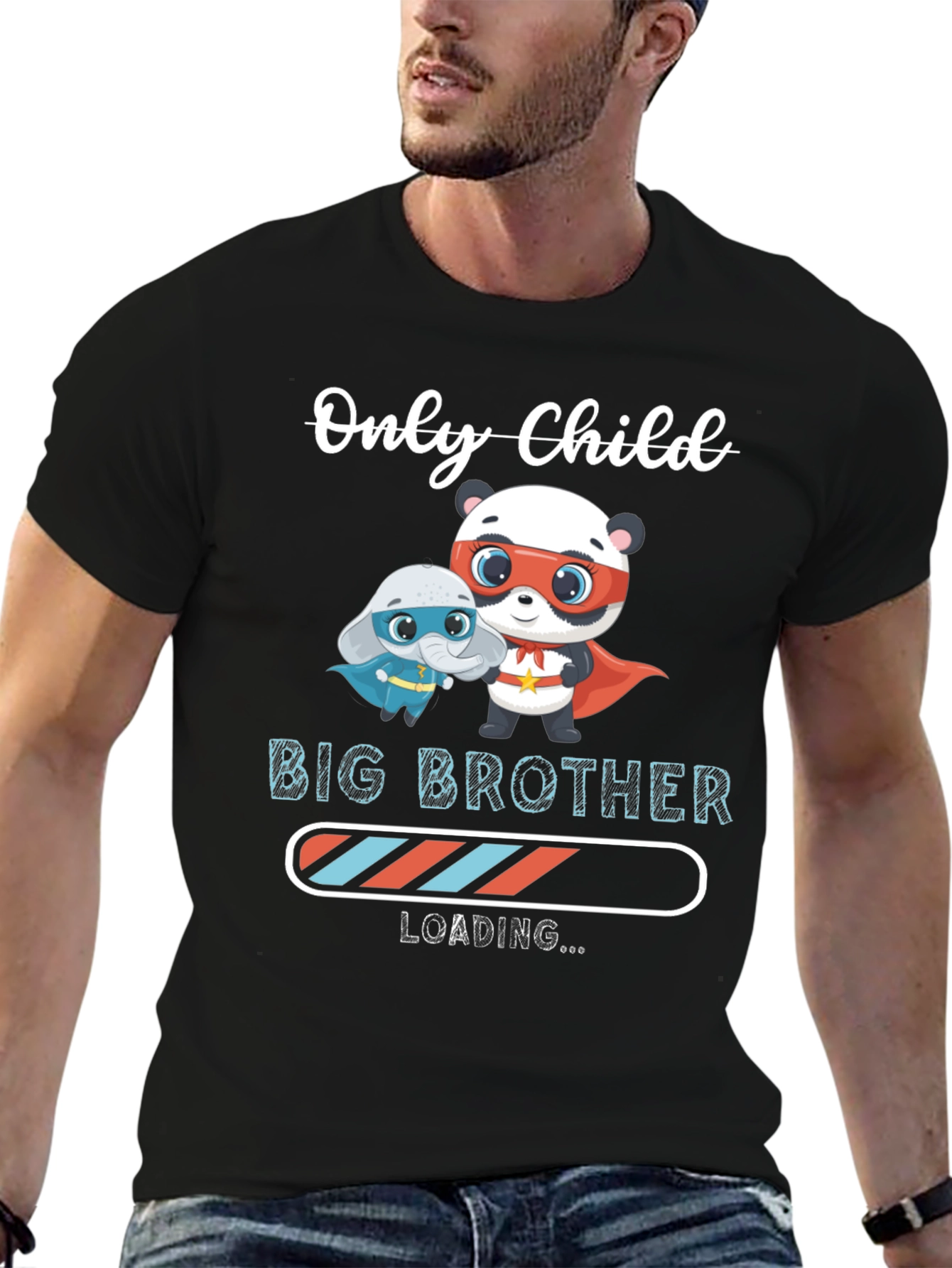 Only Child Big Brother Loading Graphic Tee