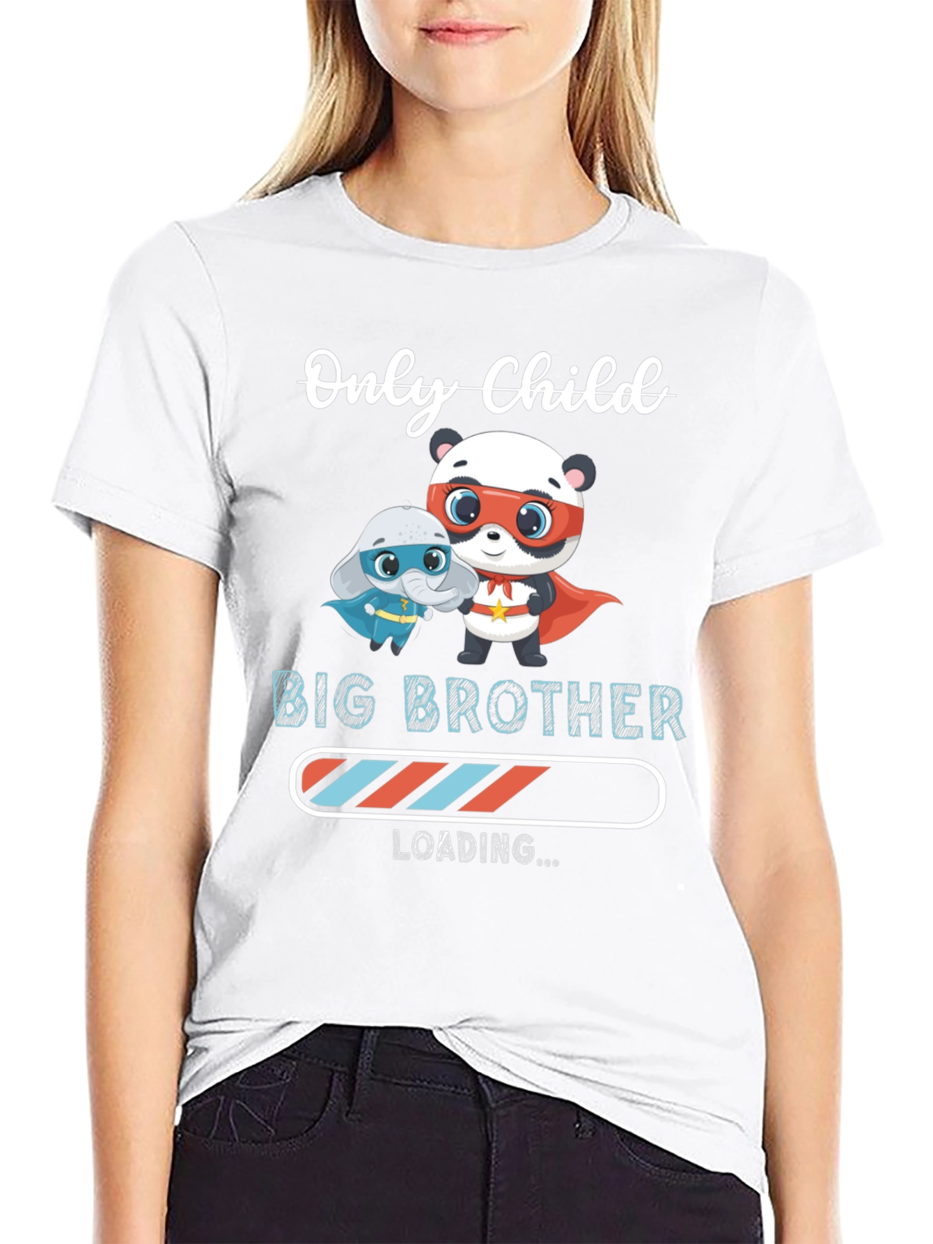 Only Child Big Brother Loading Graphic Tee