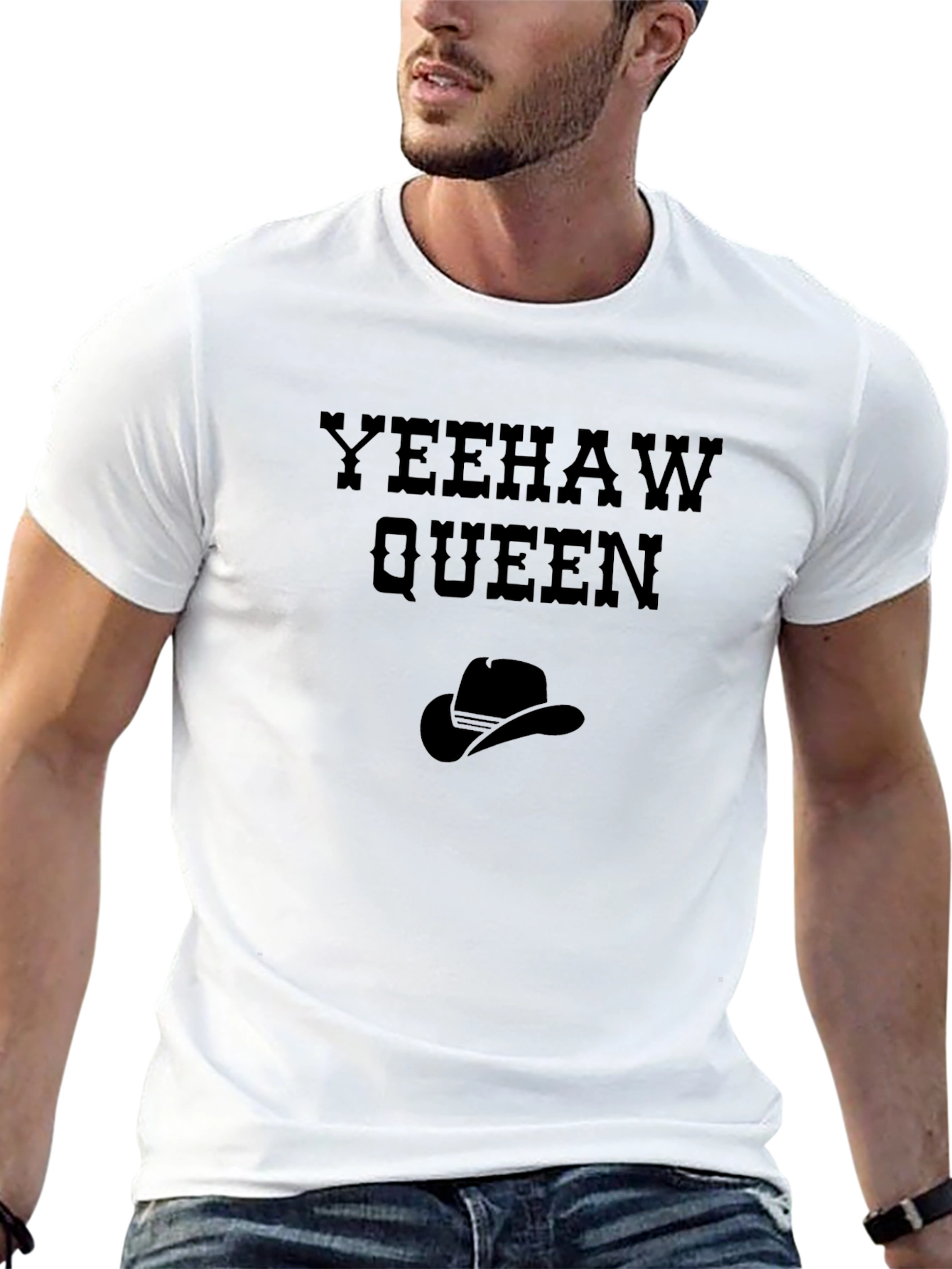 Yeehaw Queen Graphic T-Shirt - Cowboy Style