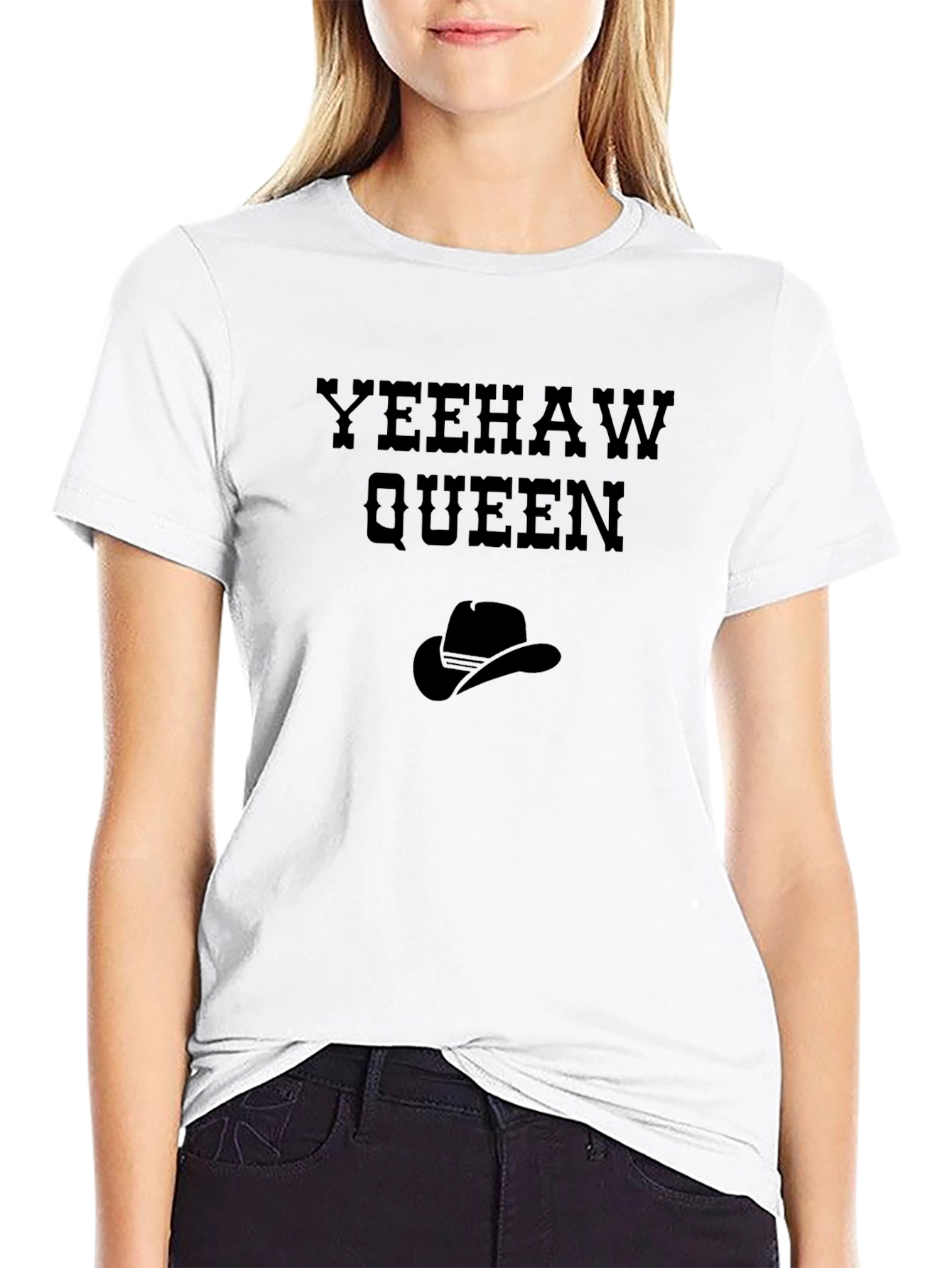 Yeehaw Queen Graphic T-Shirt - Cowboy Style