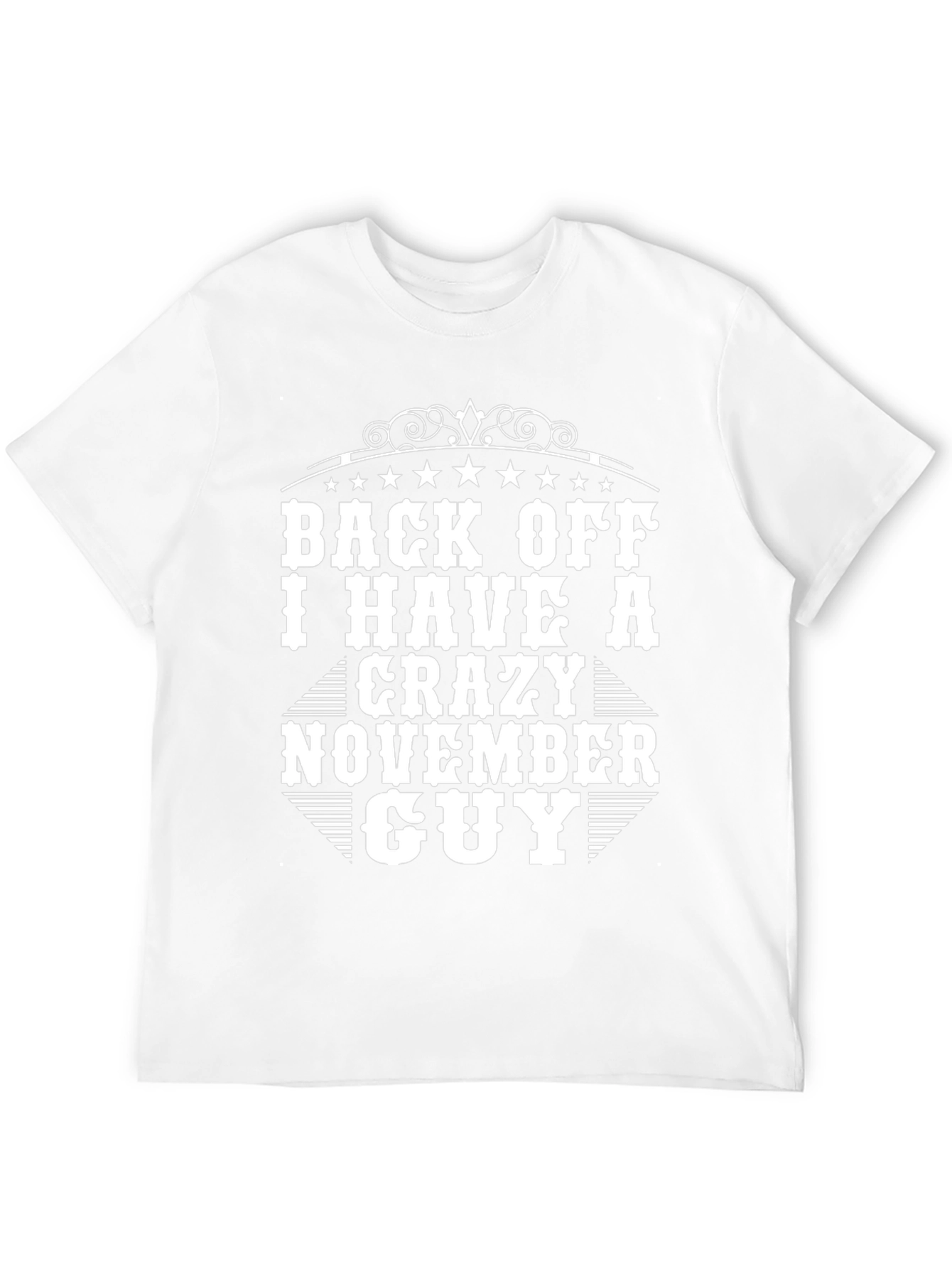 Crazy November Guy Black Graphic T-Shirt