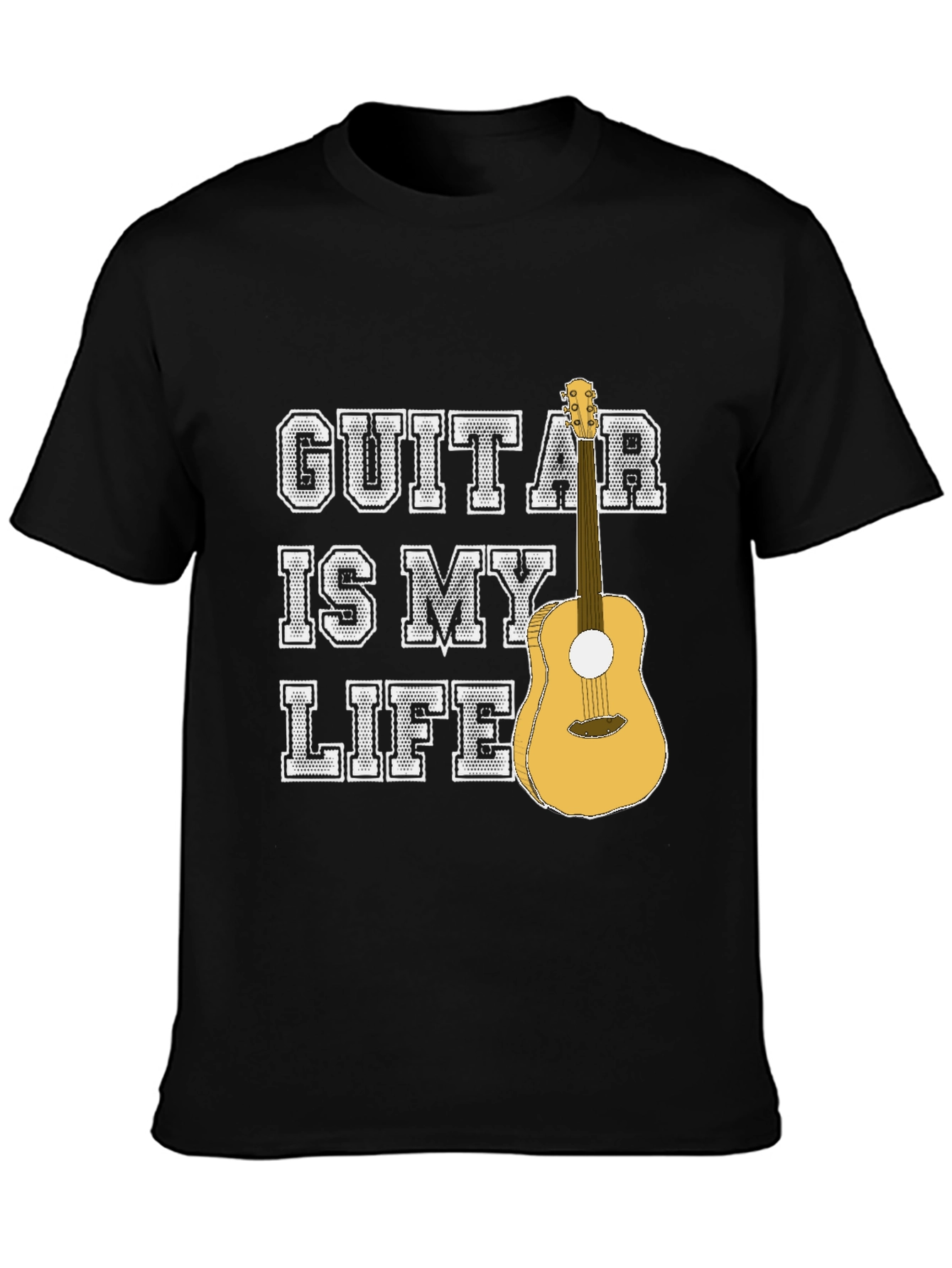Guitar Is My Life Graphic T-Shirt - Musician Tee