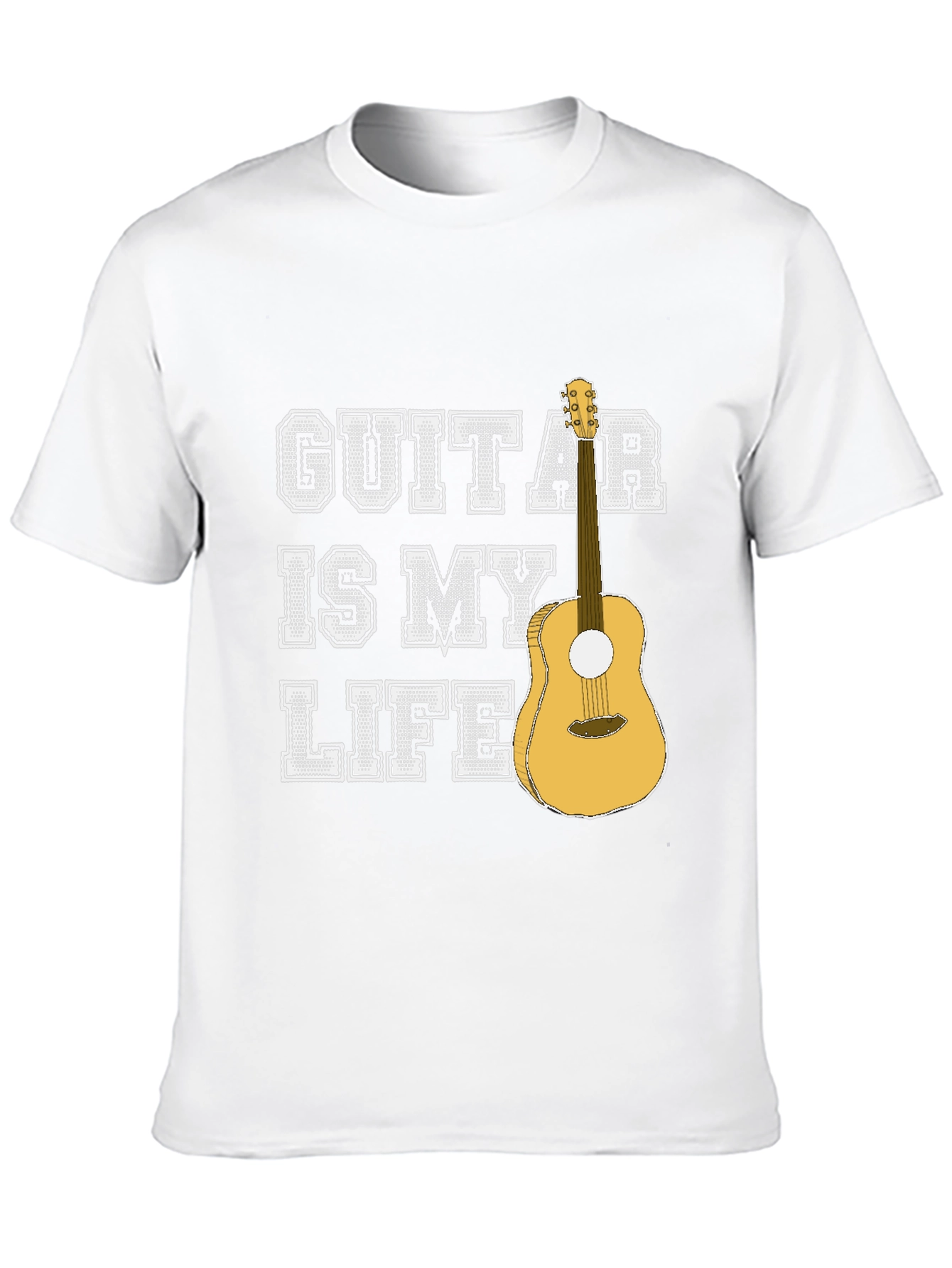 Guitar Is My Life Graphic T-Shirt - Musician Tee