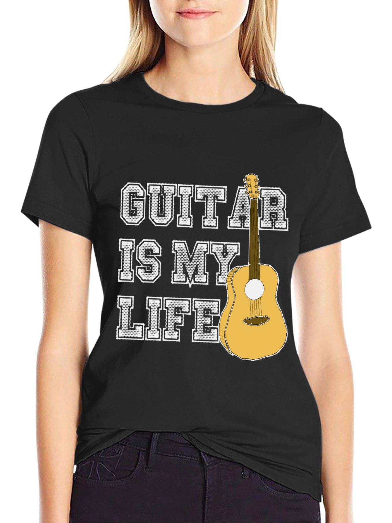 Guitar Is My Life Graphic T-Shirt - Musician Tee