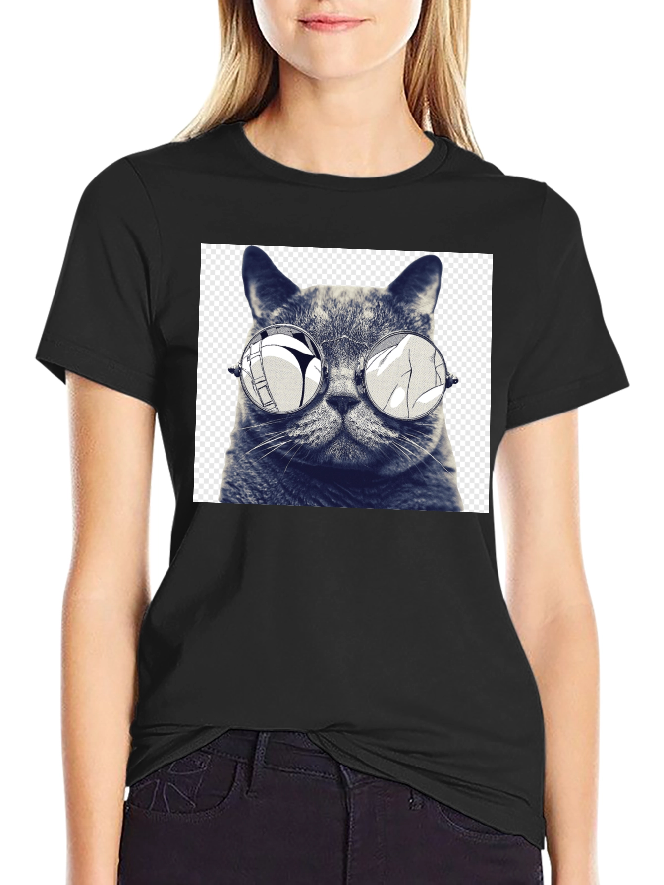 Cool Cat Tee: Funny Graphic Print T-Shirt