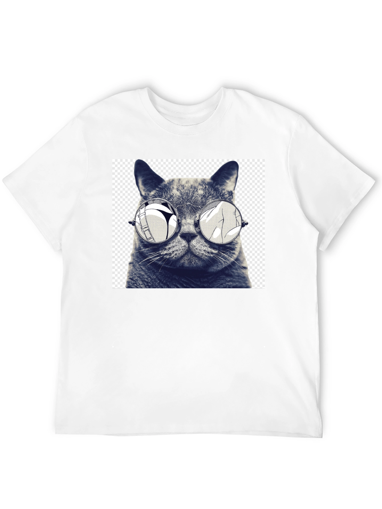 Cool Cat Tee: Funny Graphic Print T-Shirt