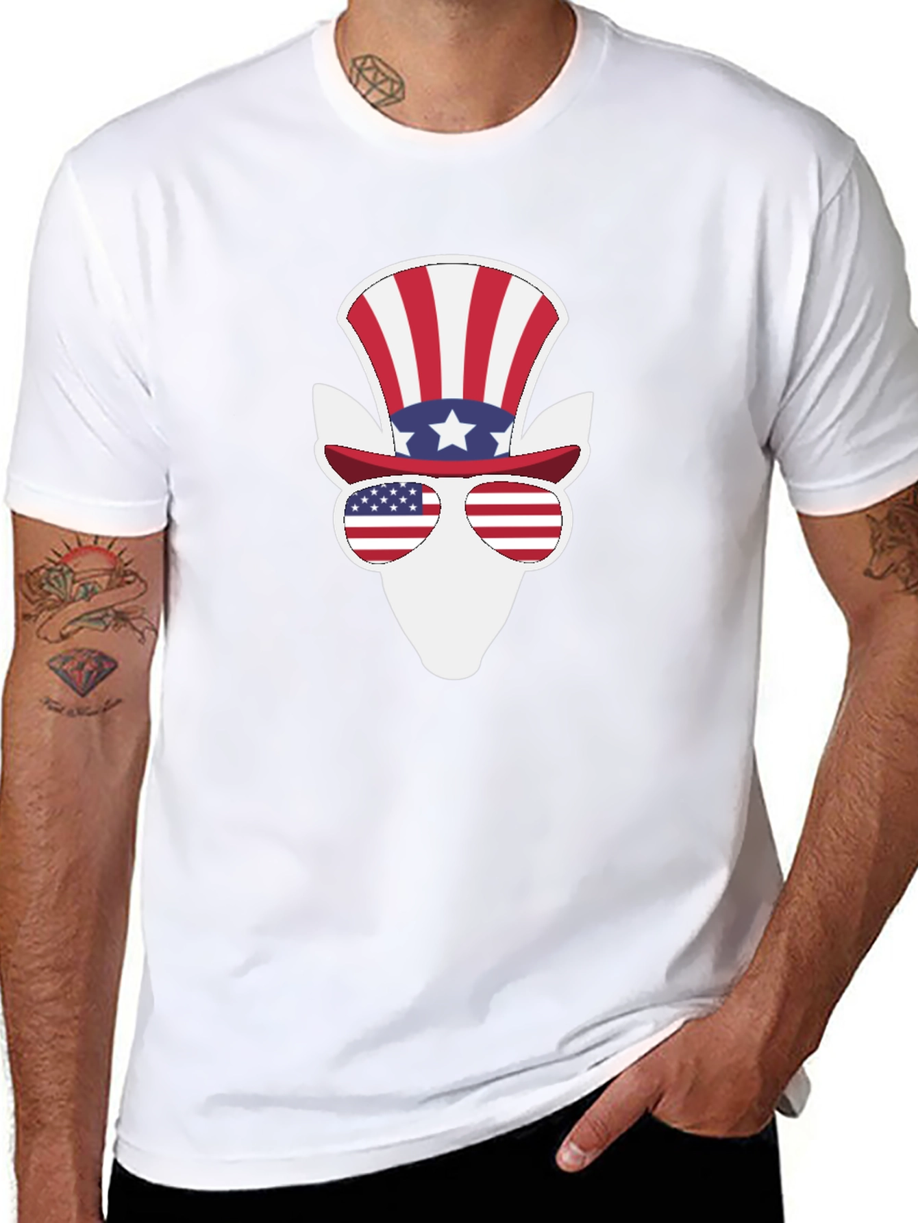 Patriotic Donkey T-Shirt - USA Pride!
