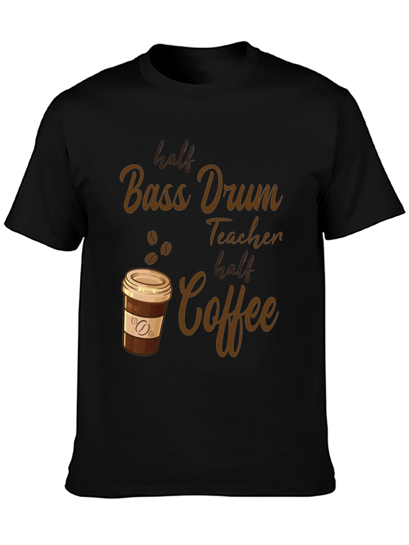 Bass Drum Teacher Coffee T-Shirt