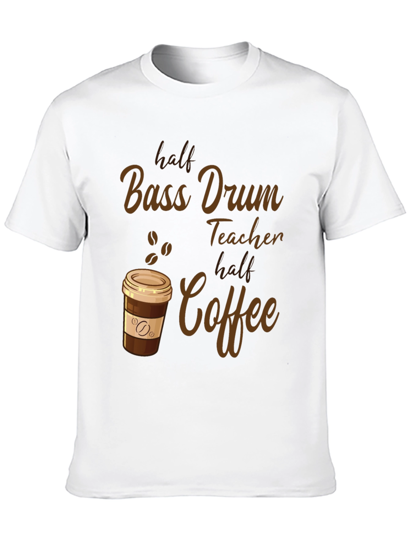 Bass Drum Teacher Coffee T-Shirt