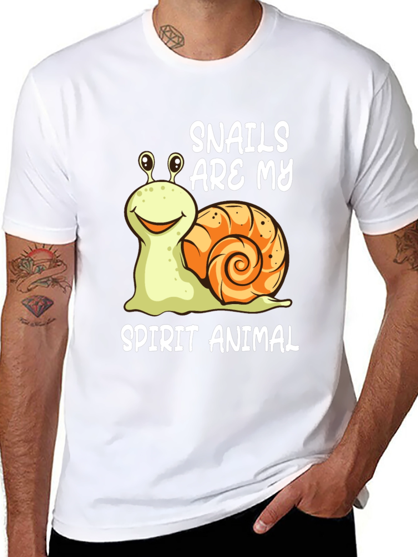 Snails Are My Spirit Animal Funny T-Shirt