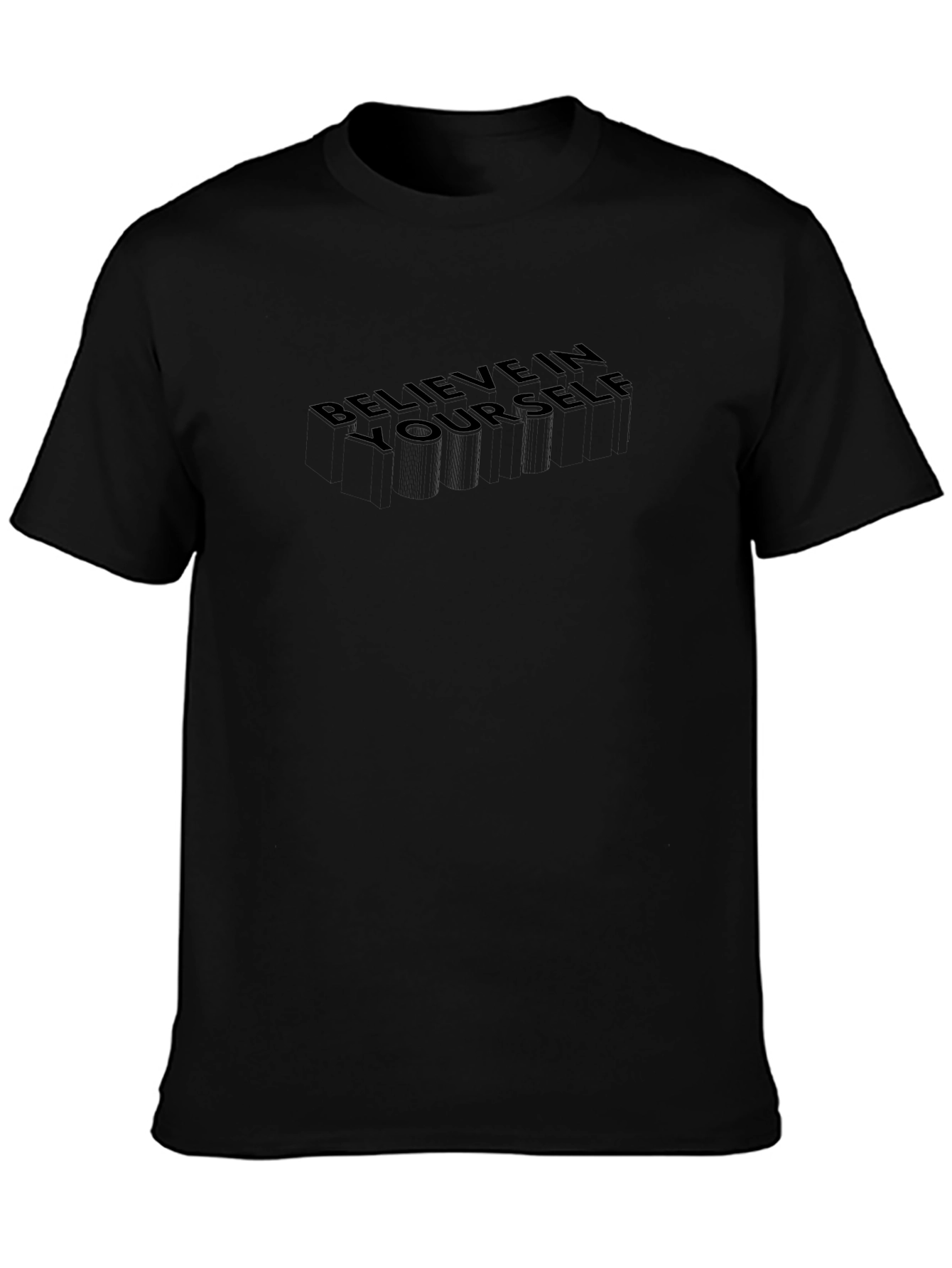 Believe In Yourself Black T-Shirt