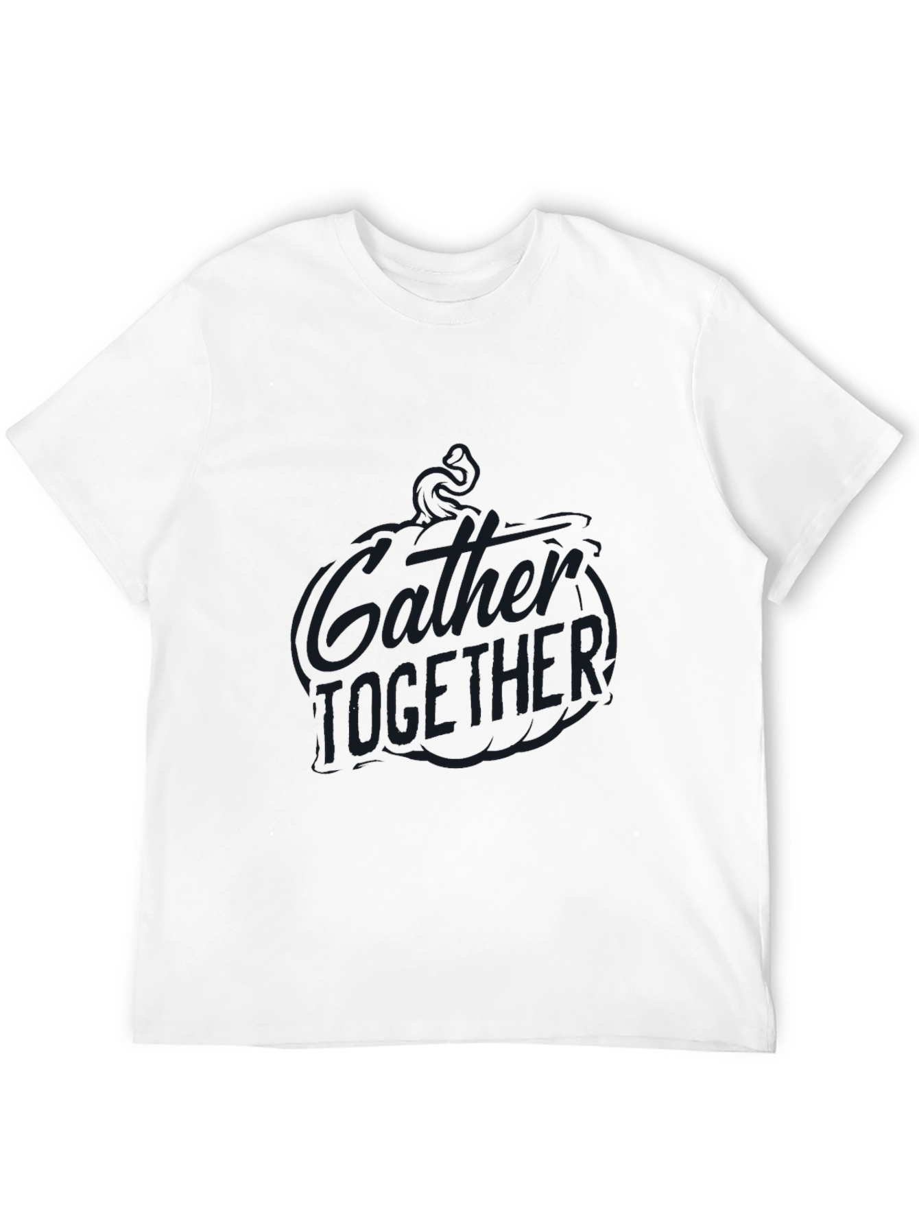 Gather Together Graphic Print Crew Neck T-Shirt