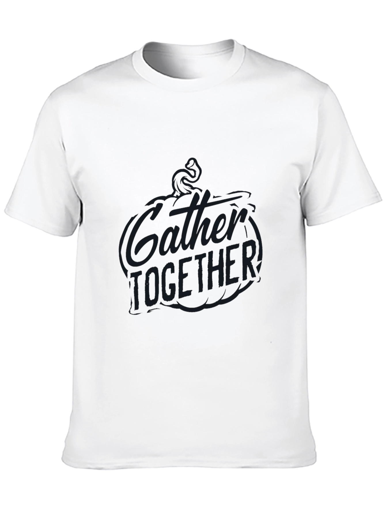 Gather Together Graphic Print Crew Neck T-Shirt