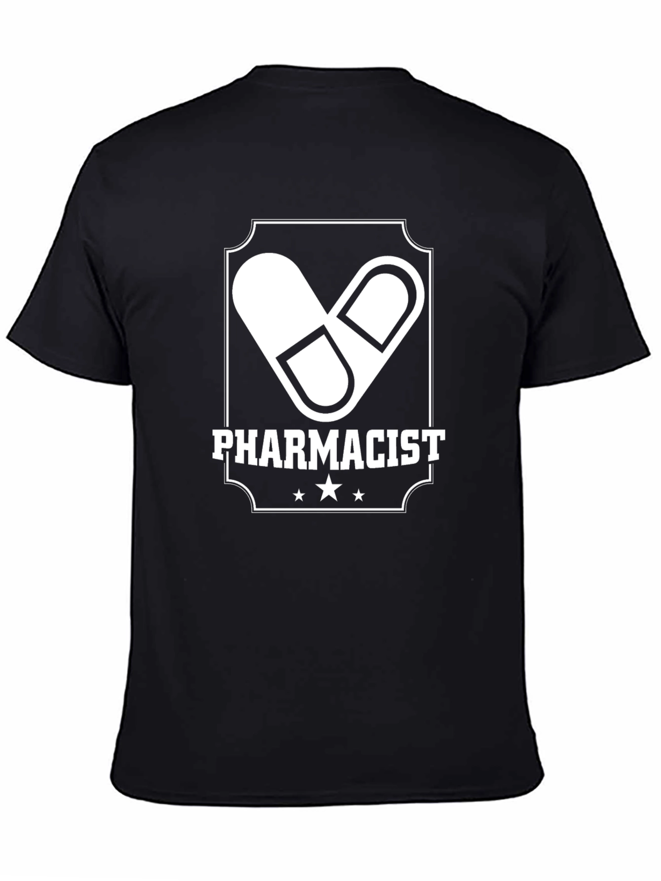 Pharmacist Pill Graphic Tee - Black