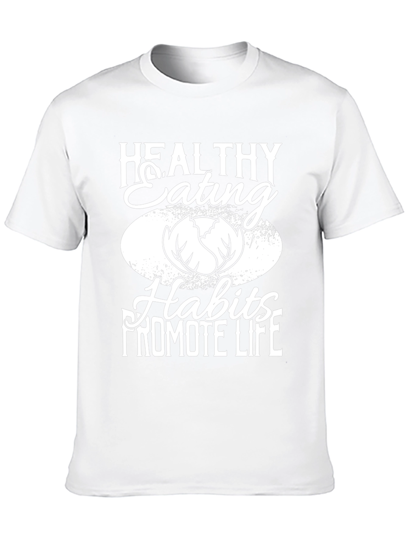 Healthy Eating Black Graphic Tee