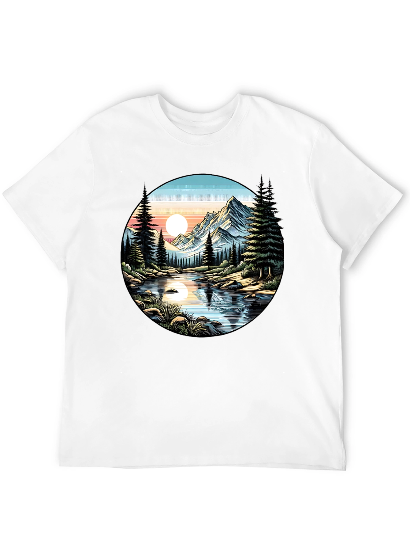 Mountain River Graphic Tee