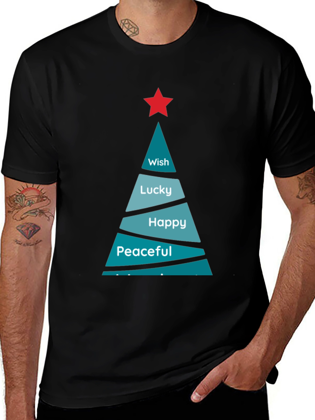 Festive Holiday Wishes Graphic T-Shirt