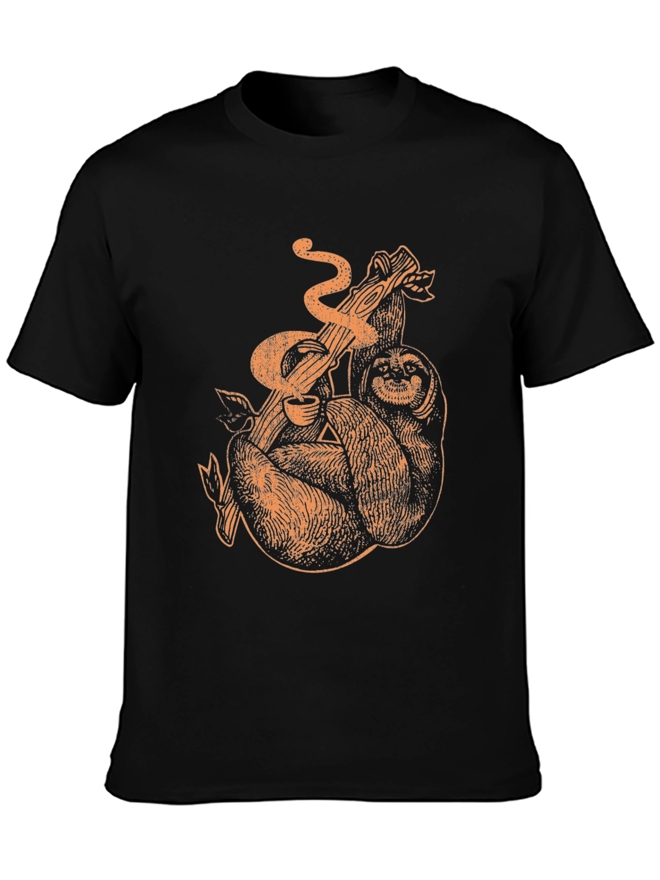 Sloth & Snake Graphic Tee - Black