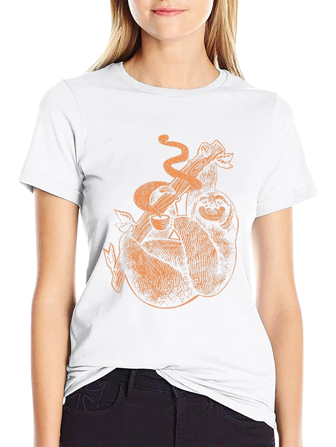 Sloth & Snake Graphic Tee - Black