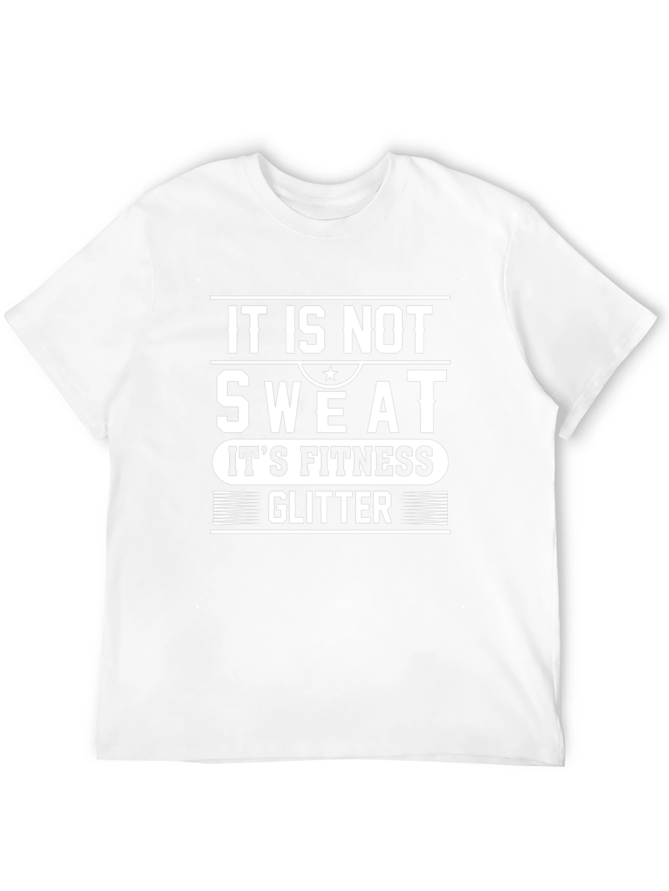 It is Not Sweat Its Fitness Glitter Graphic Tee