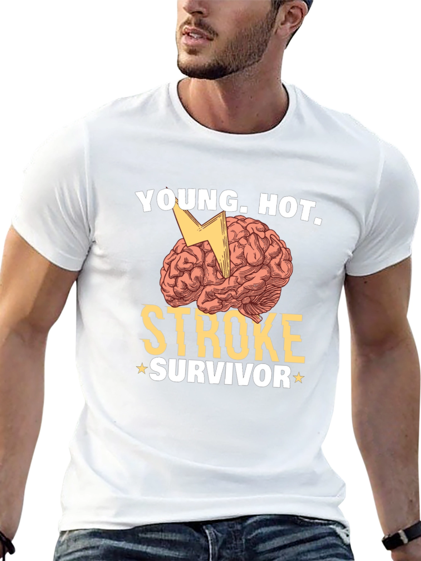 Young Hot Stroke Survivor Graphic T-Shirt